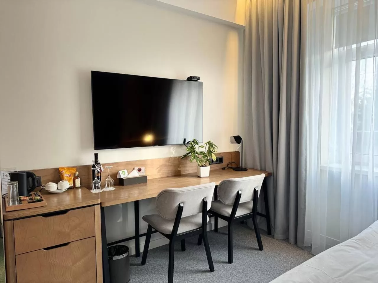 TV and multimedia, Bed in Evropa Hotel