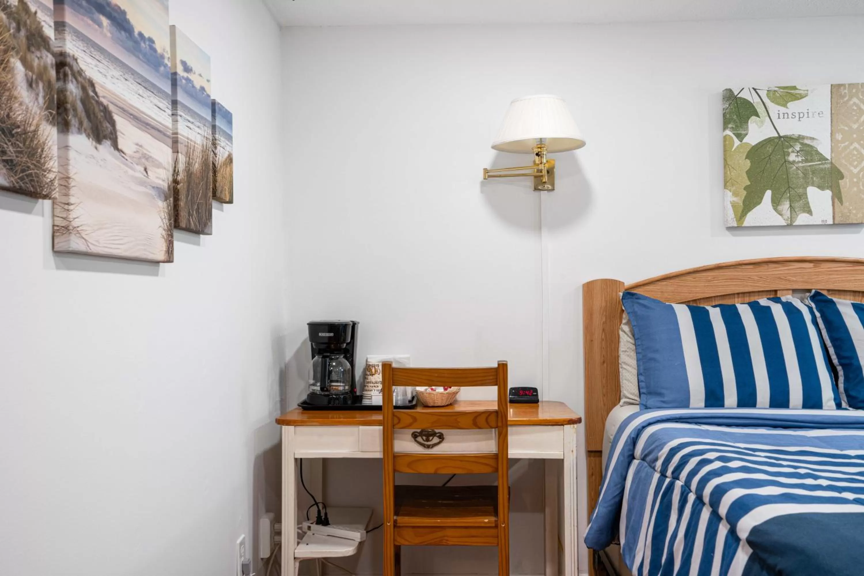 Bed, Seating Area in South Arm Retreats