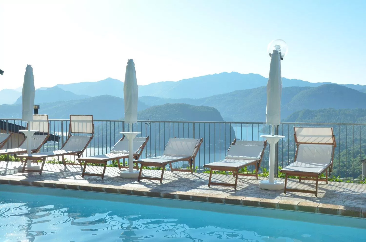 Swimming pool in Stampa 1968 Hotel e Ristorante