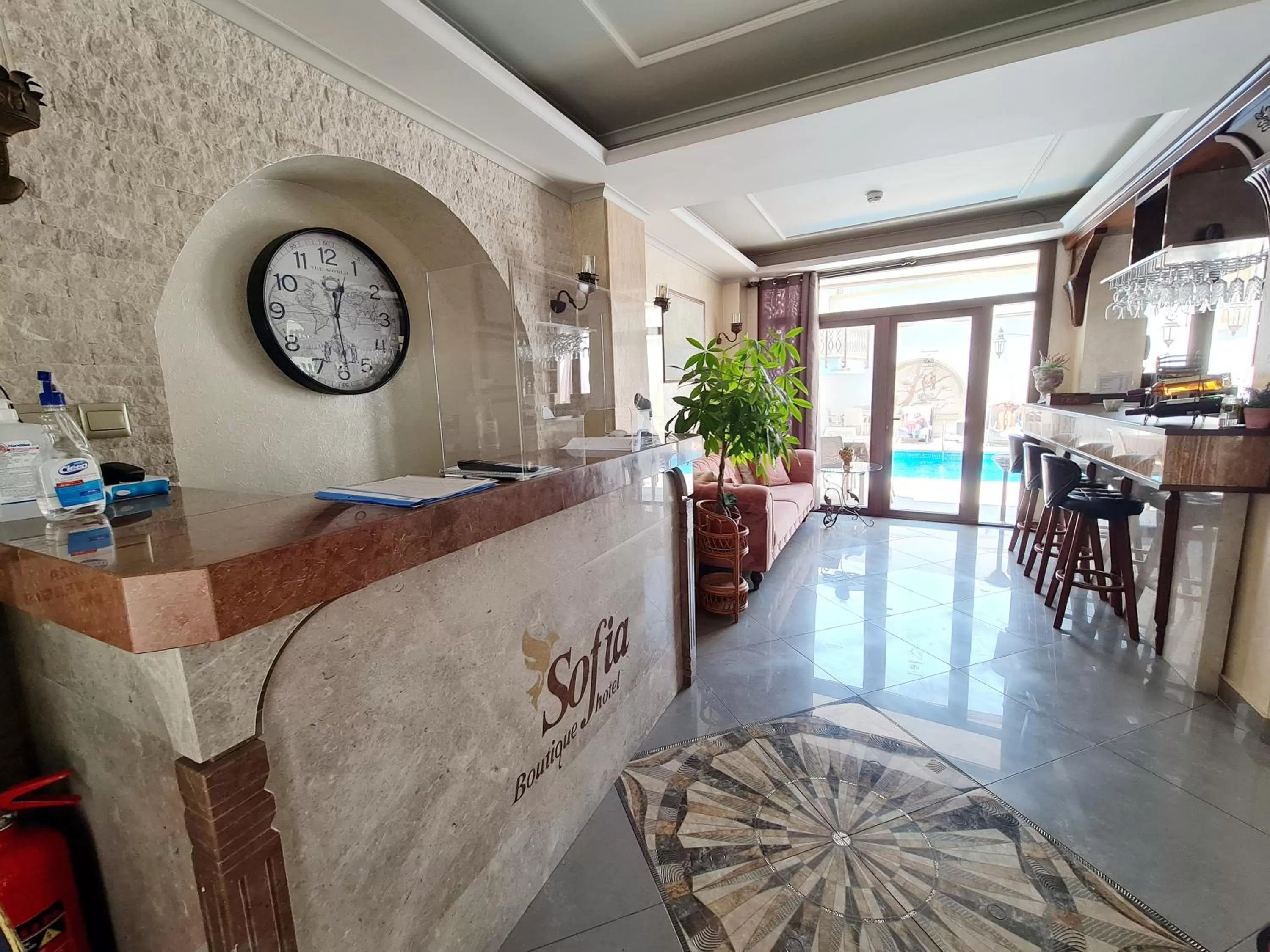 Living room, Lobby/Reception in SOFIA BOUTIQUE HOTEL