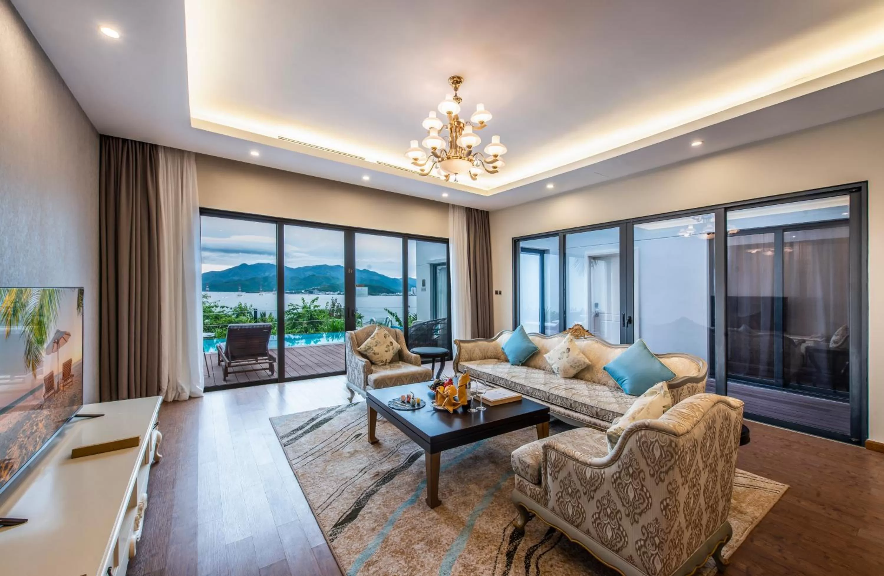 Living room in Vinpearl Resort & Spa Nha Trang Bay