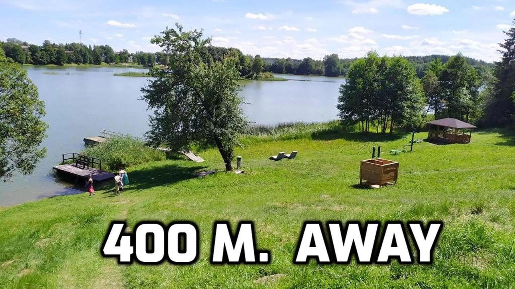 Lake view in "Trakaitis" apartments in Villa