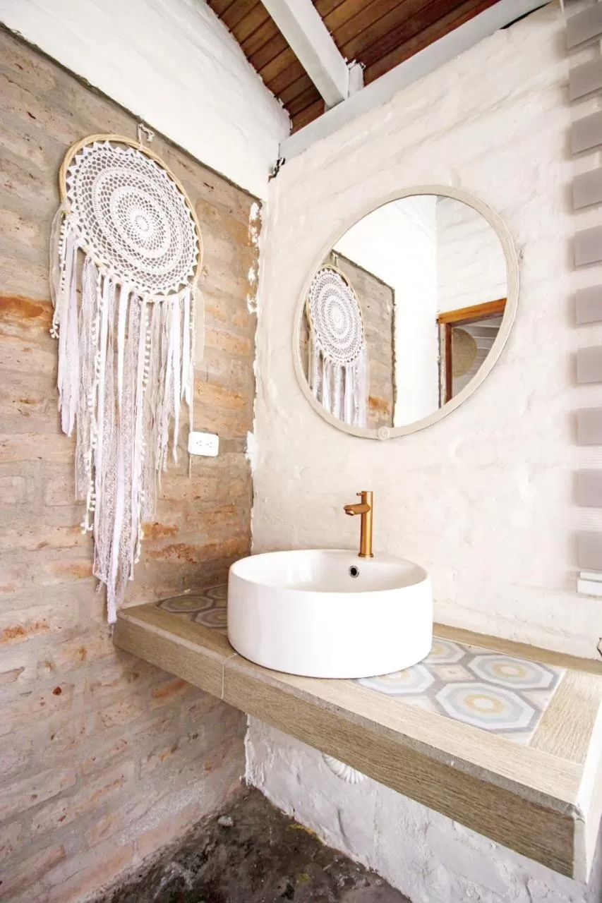 Bathroom in Rústic Hotel Quinta La Aurora