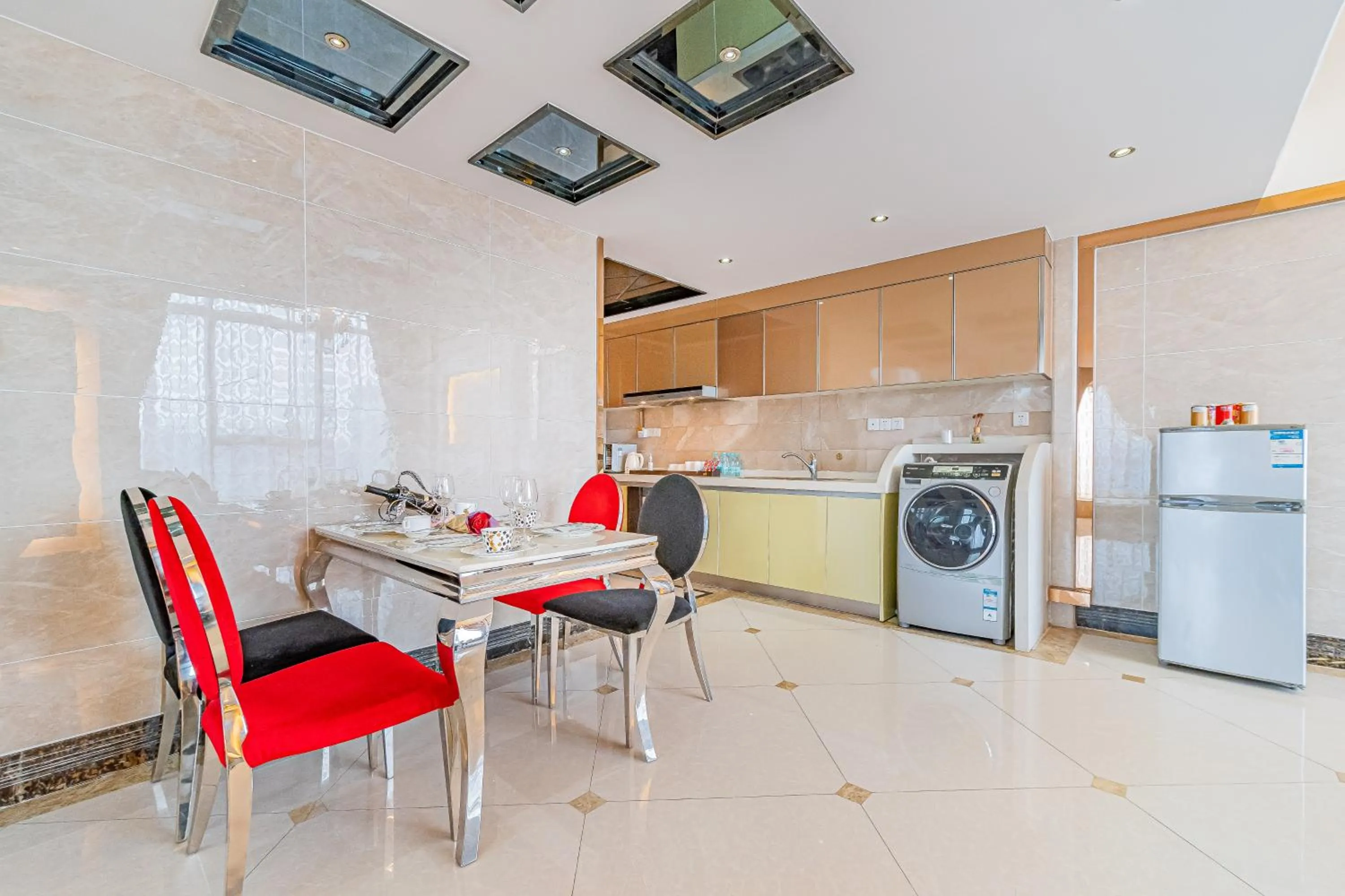 Kitchen or kitchenette in South & North International Apartment Beijing Road