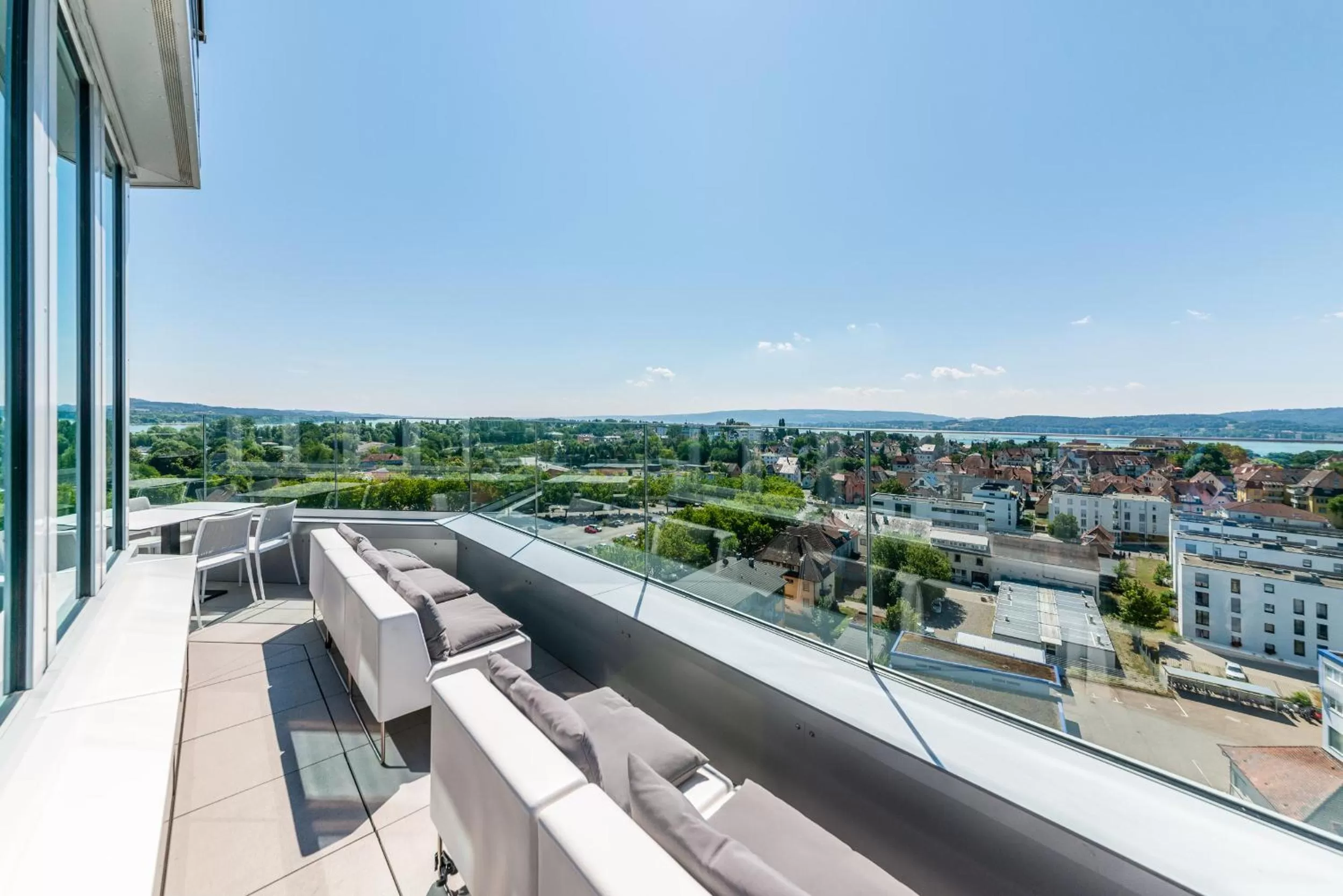 Lake view in aquaTurm Hotel & Energie