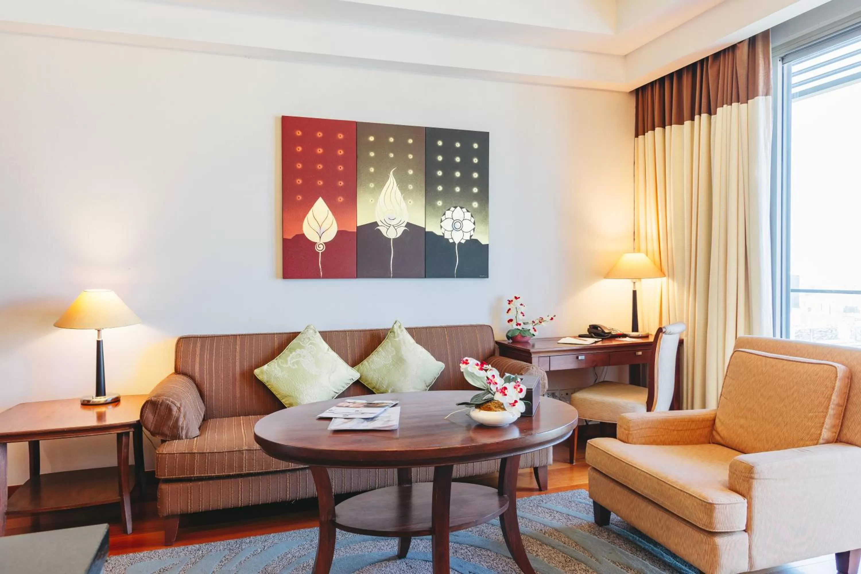 Seating area in Column Bangkok Hotel