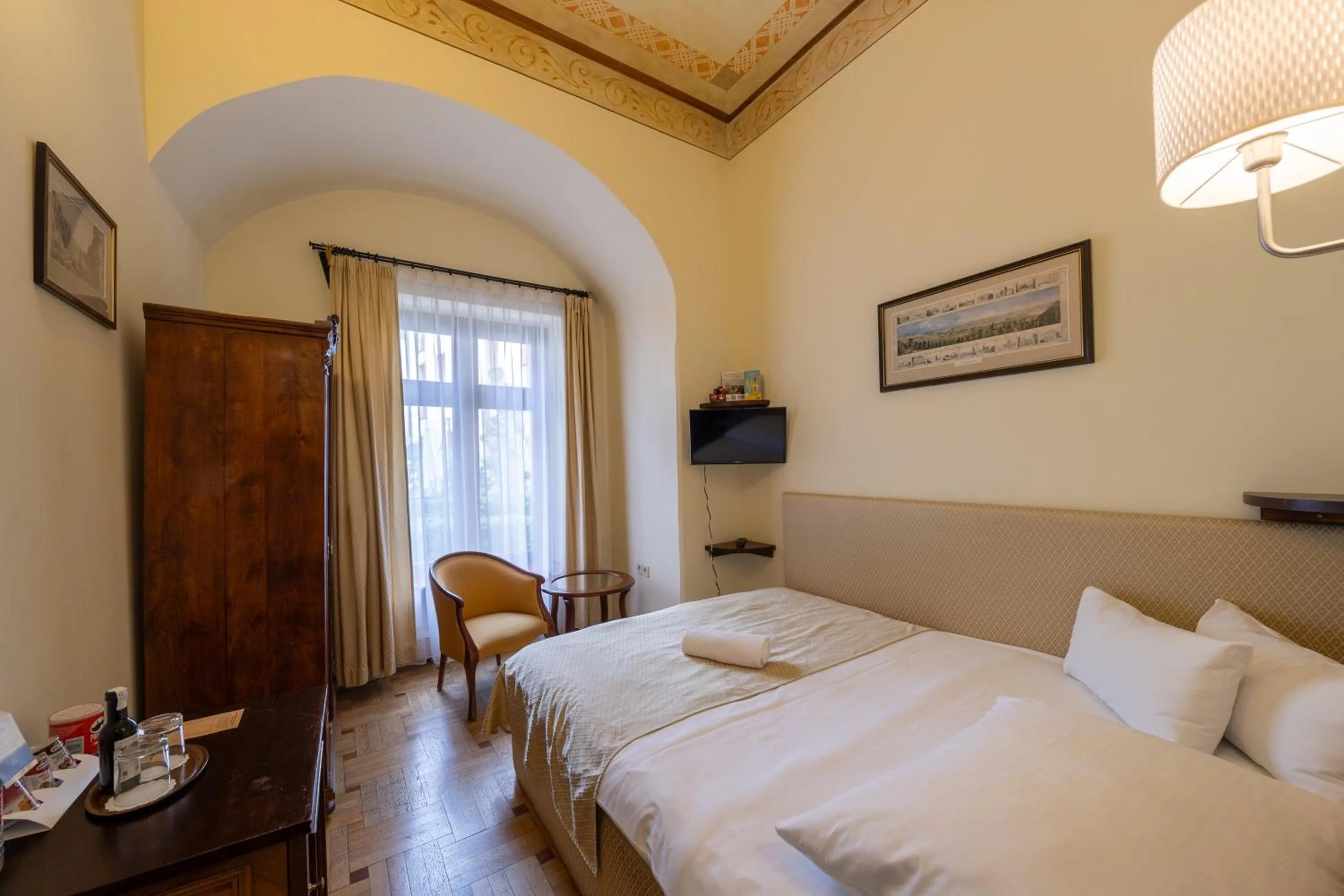 Bed in Hotel Elite Prague