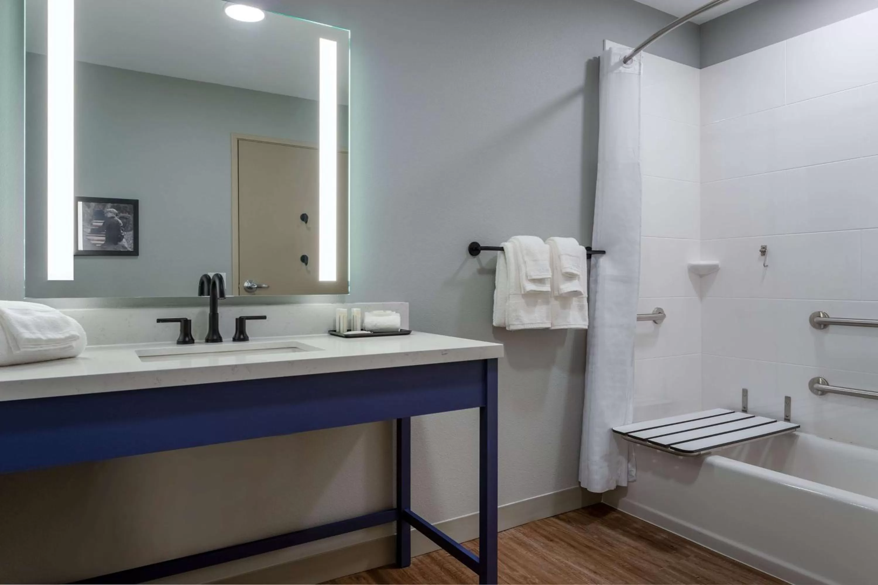 1 King Bed, Mobility/Hearing Accessible Room, Bathtub w/ Grab Bars, Non-Smoking in AmericInn by Wyndham San Angelo