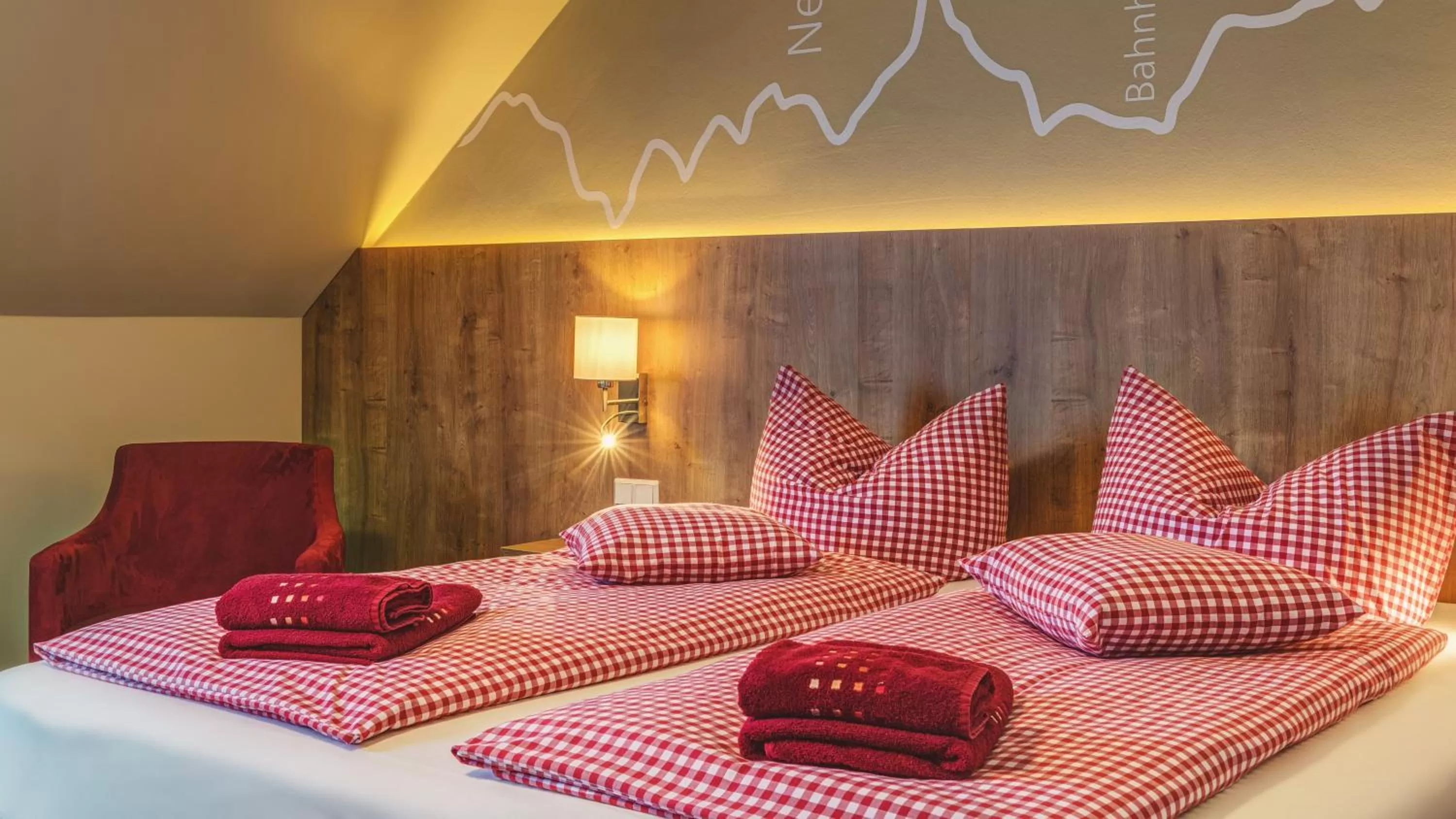 Bedroom, Bed in Hotel & Pension Traumblick