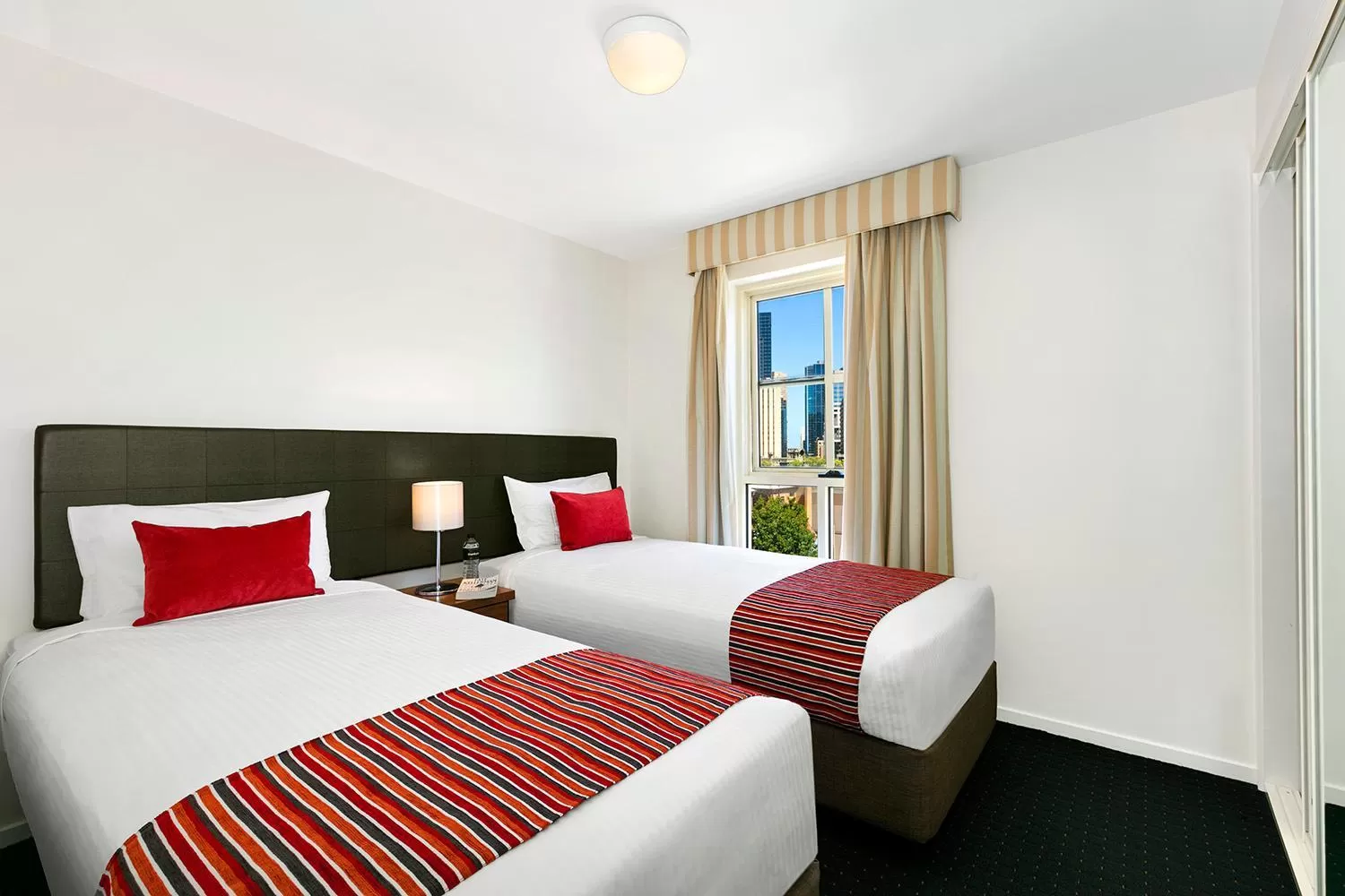 Bedroom, Bed in Melbourne Carlton Central Apartment Hotel Official