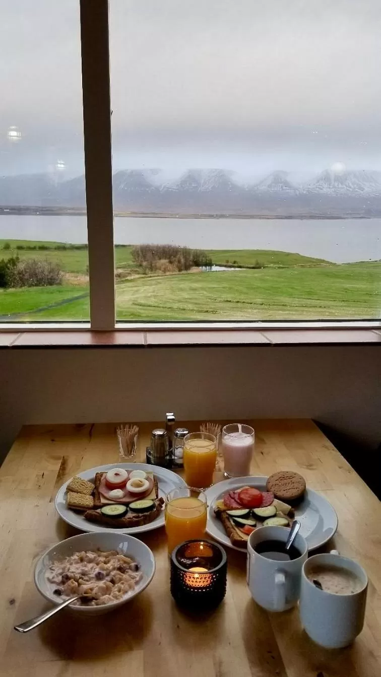 Continental breakfast in Hotel Natur Akureyri