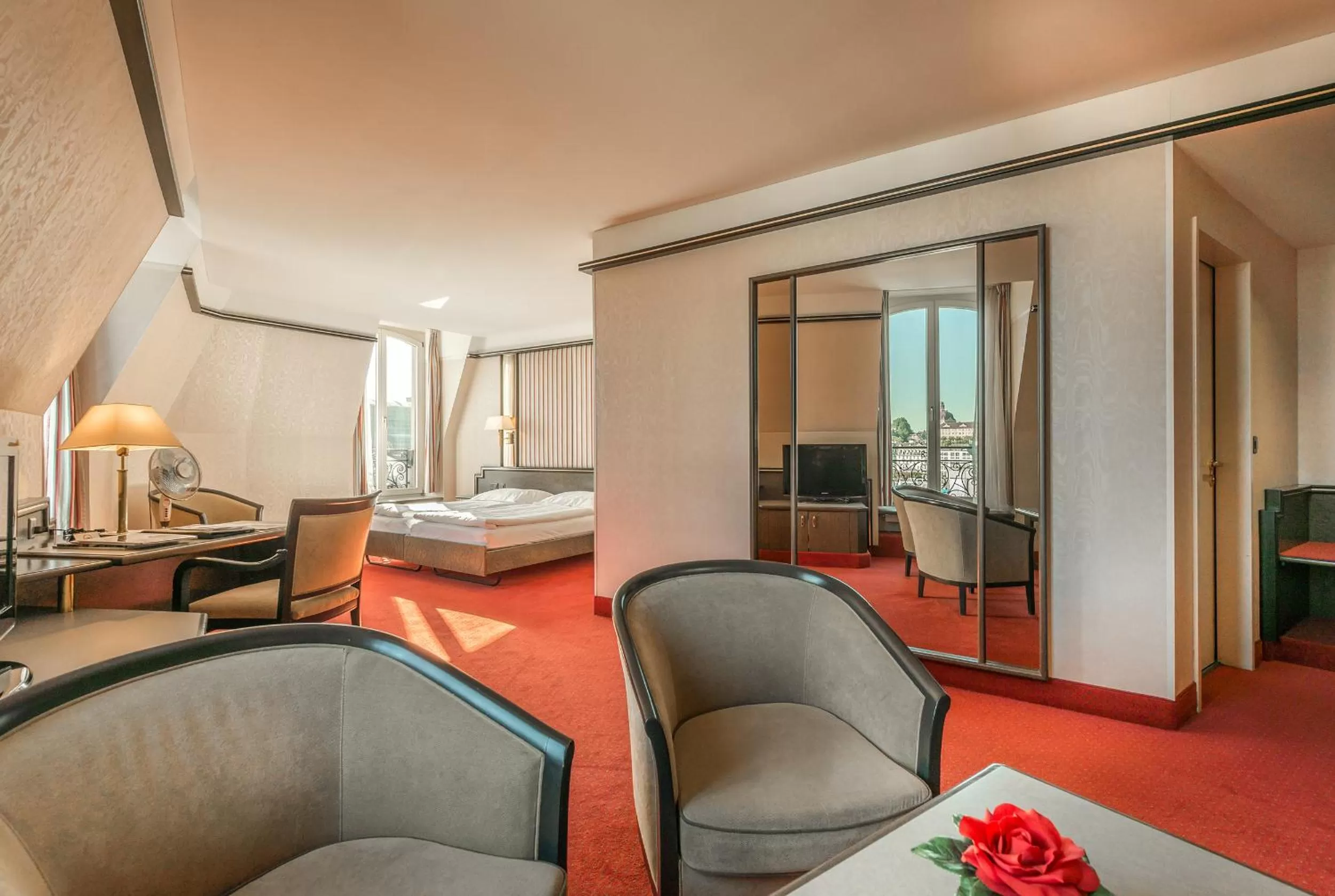 Bed in Hotel Monopol Luzern