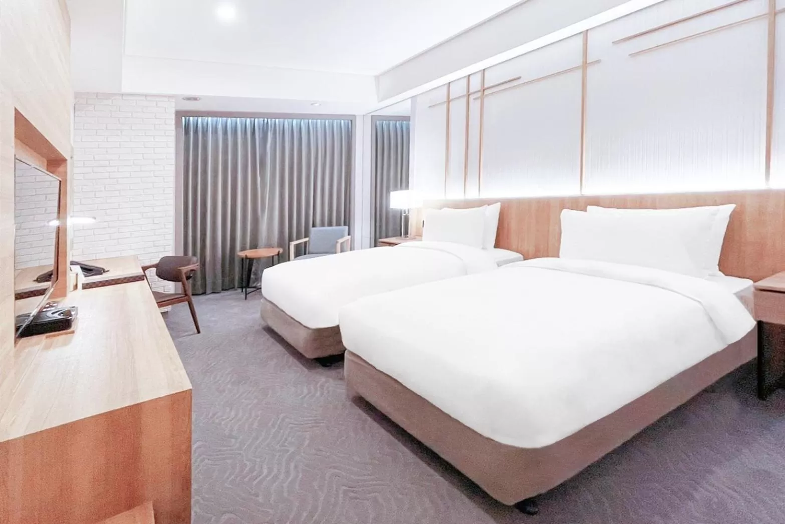 Bed in Hej Taipei Arena Hotel