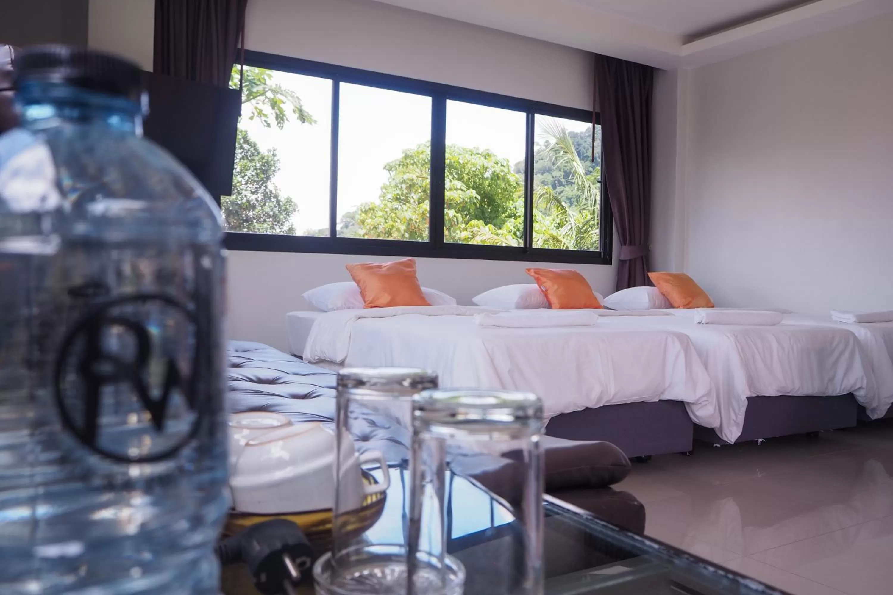 Bed in Rakkawan Residence