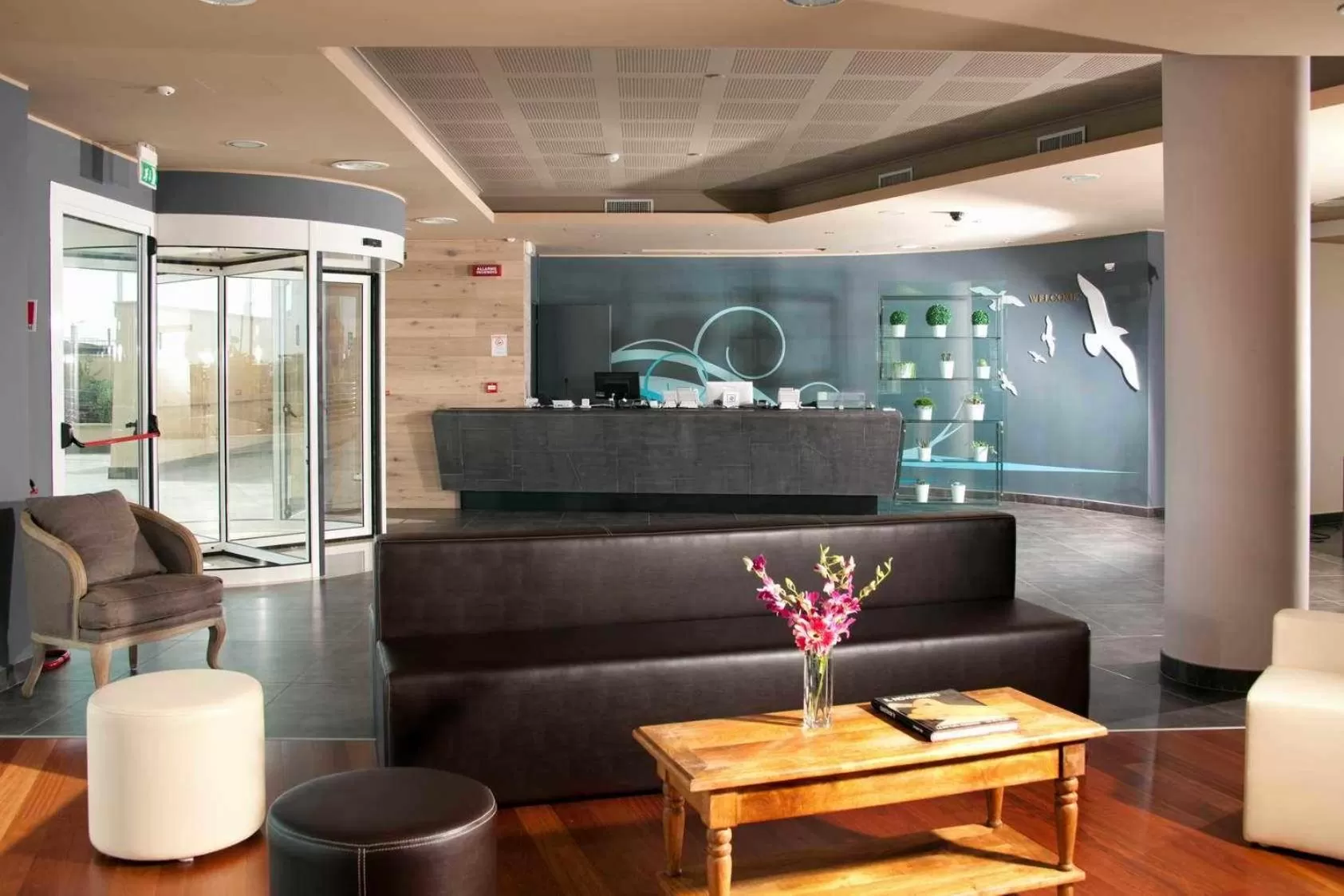 Lobby or reception in Hotel Tiber