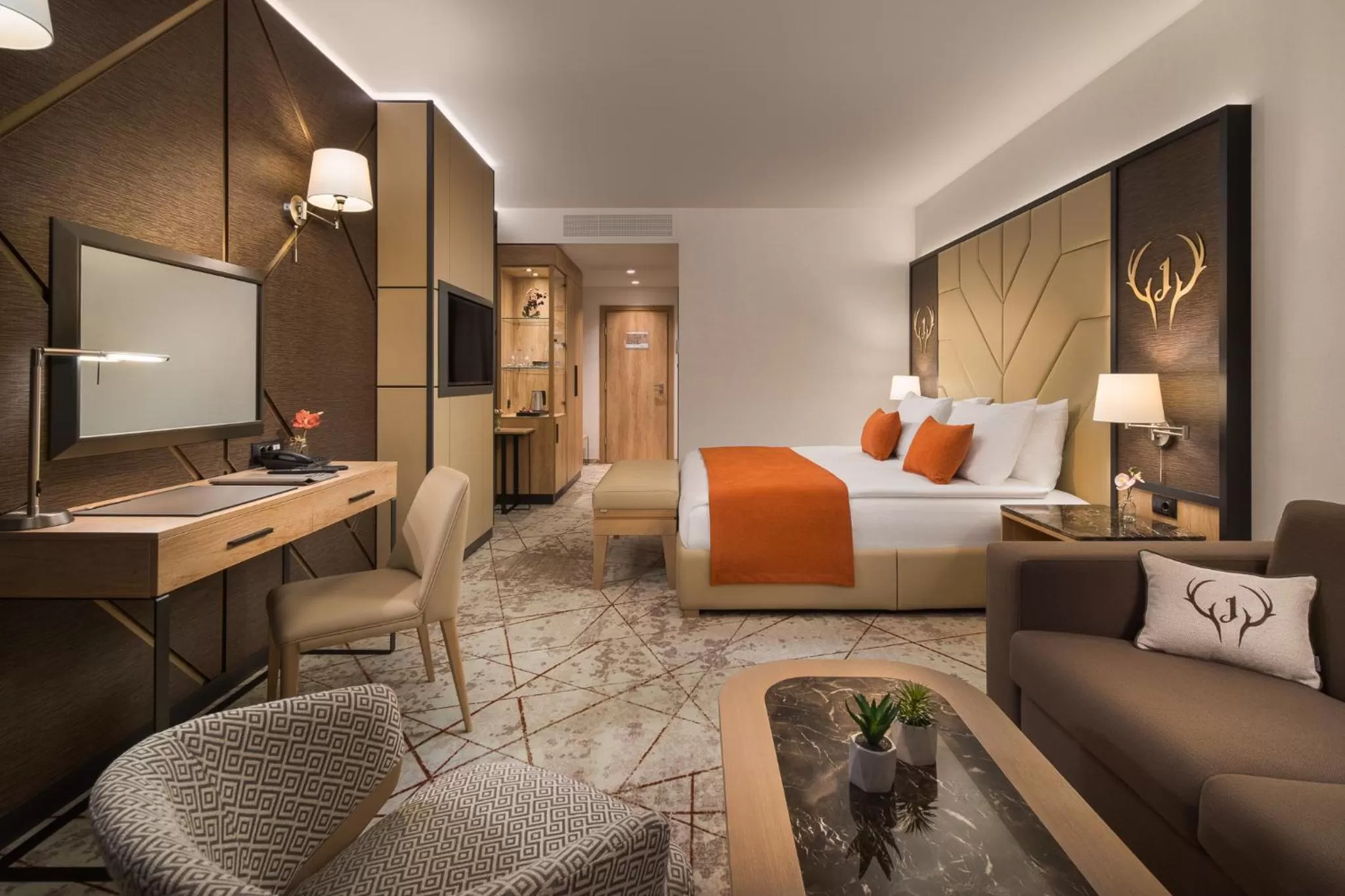 Bed in Hotel Jägerhof