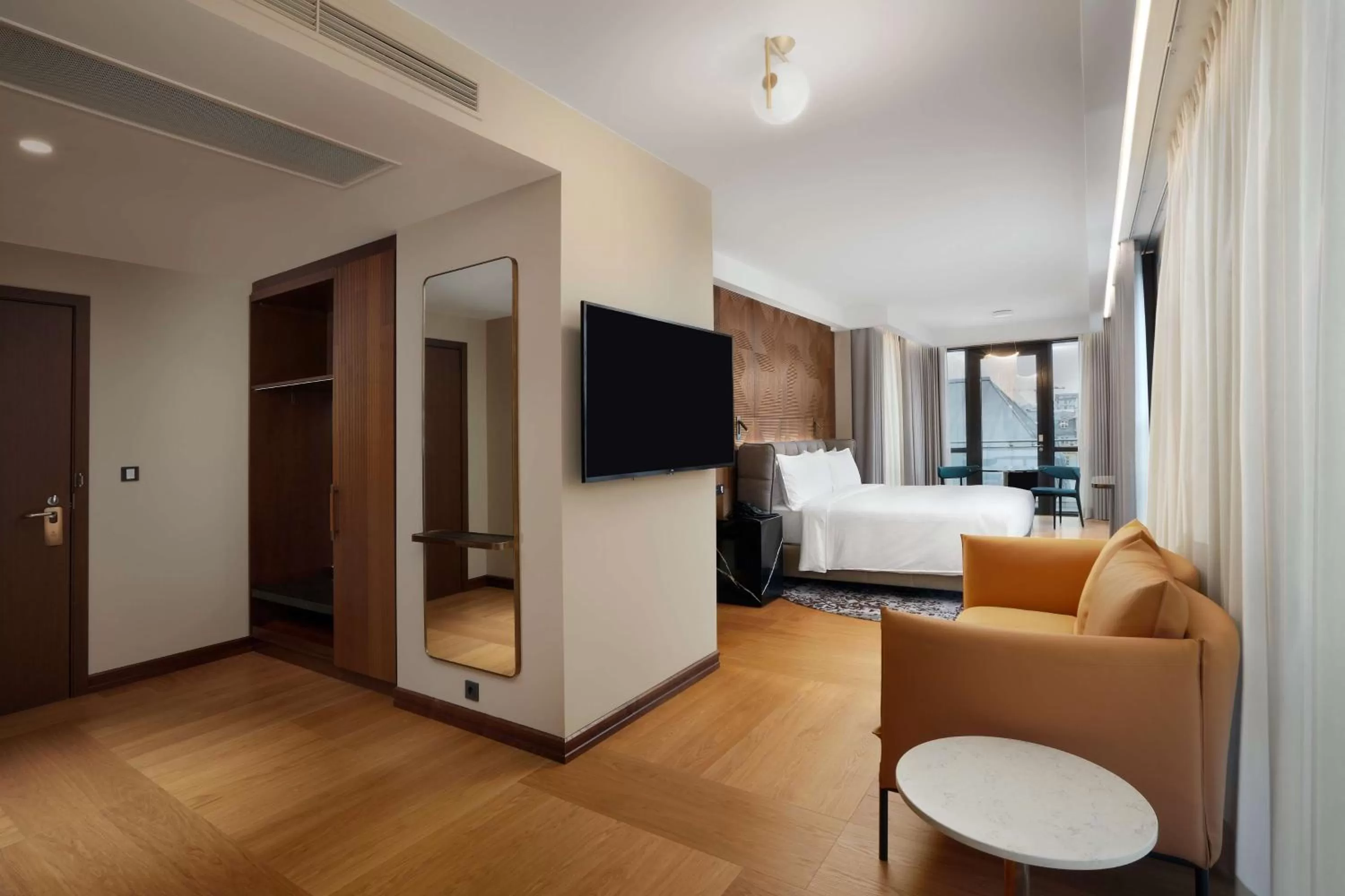 Bed in Iceland Parliament Hotel, Curio Collection By Hilton