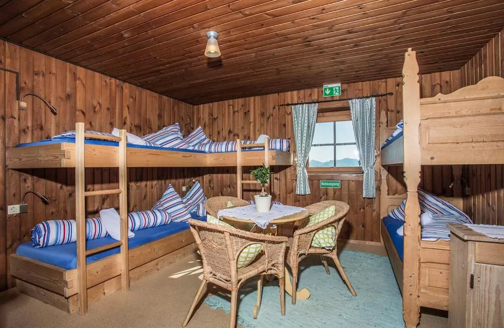 Bed in Hocheckhuette On Top of the Kitzbuehel Hahnenkamm Mountain