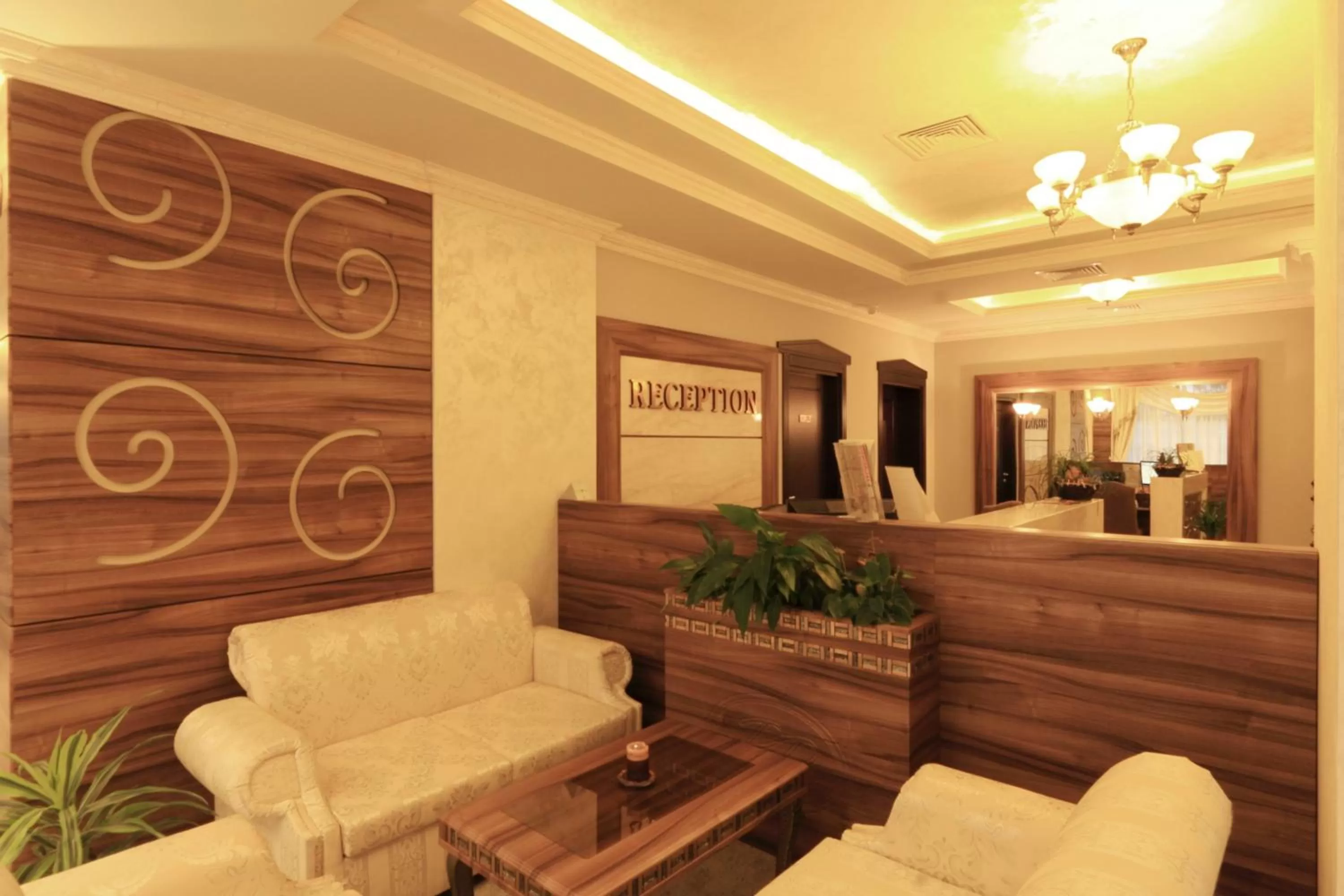 Lobby or reception in Penelopa Palace Apart Hotel & SPA