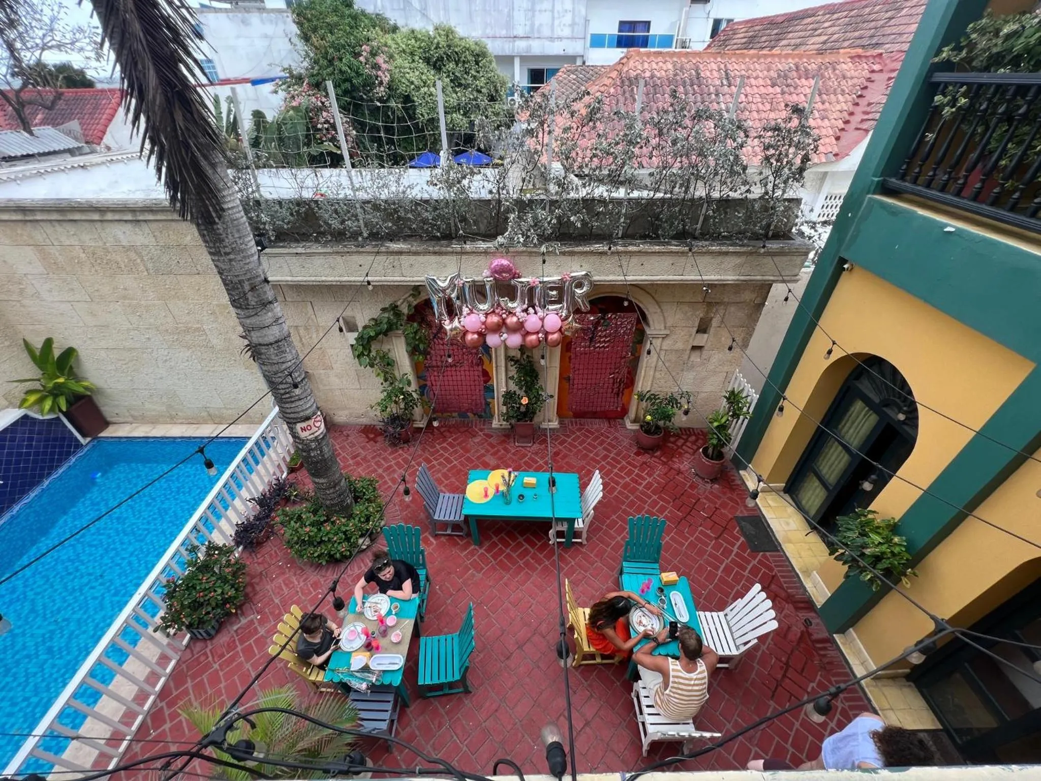 Patio in Hotel Boutique Castillo Ines Maria