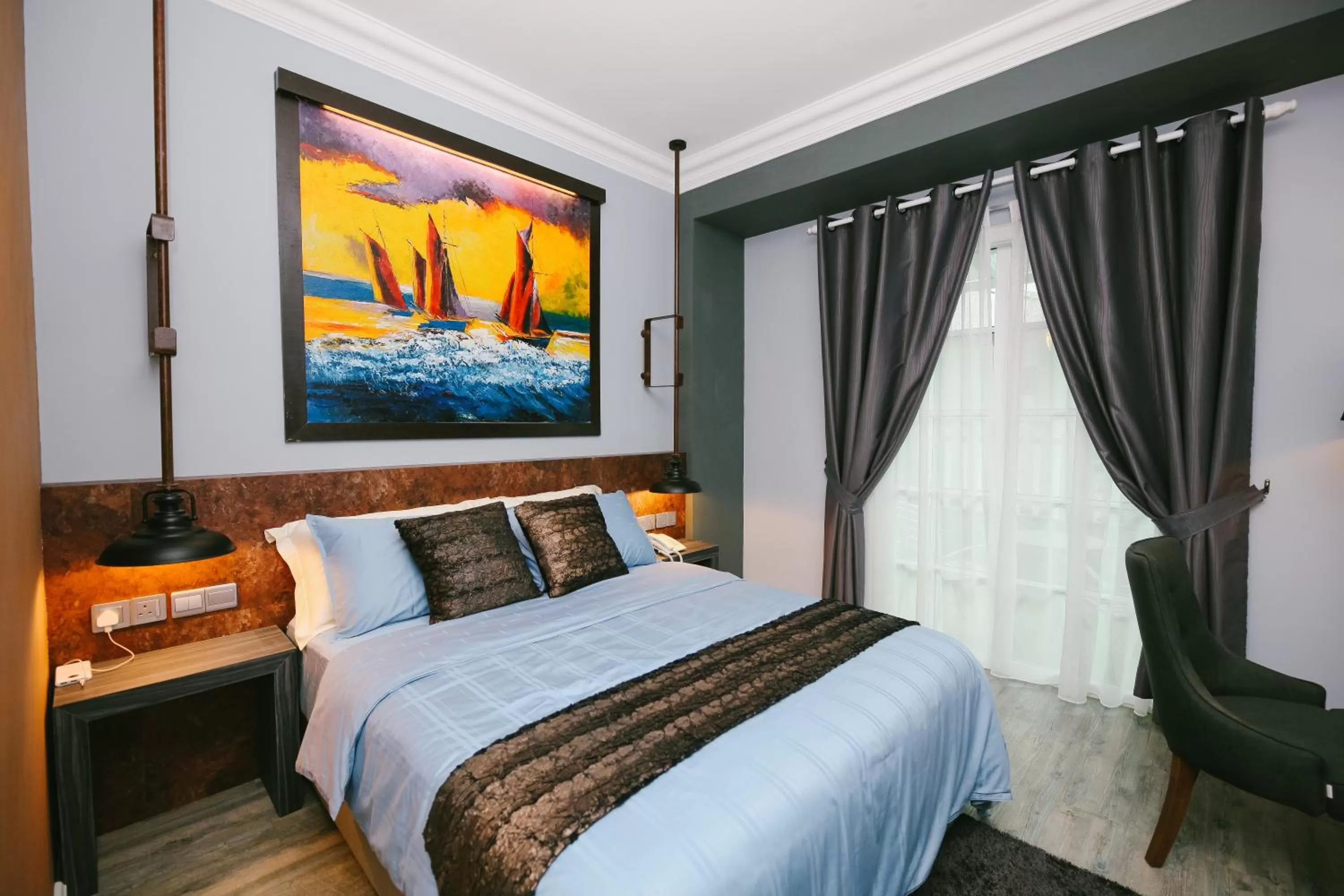 Bed in Royale Chenang Resort