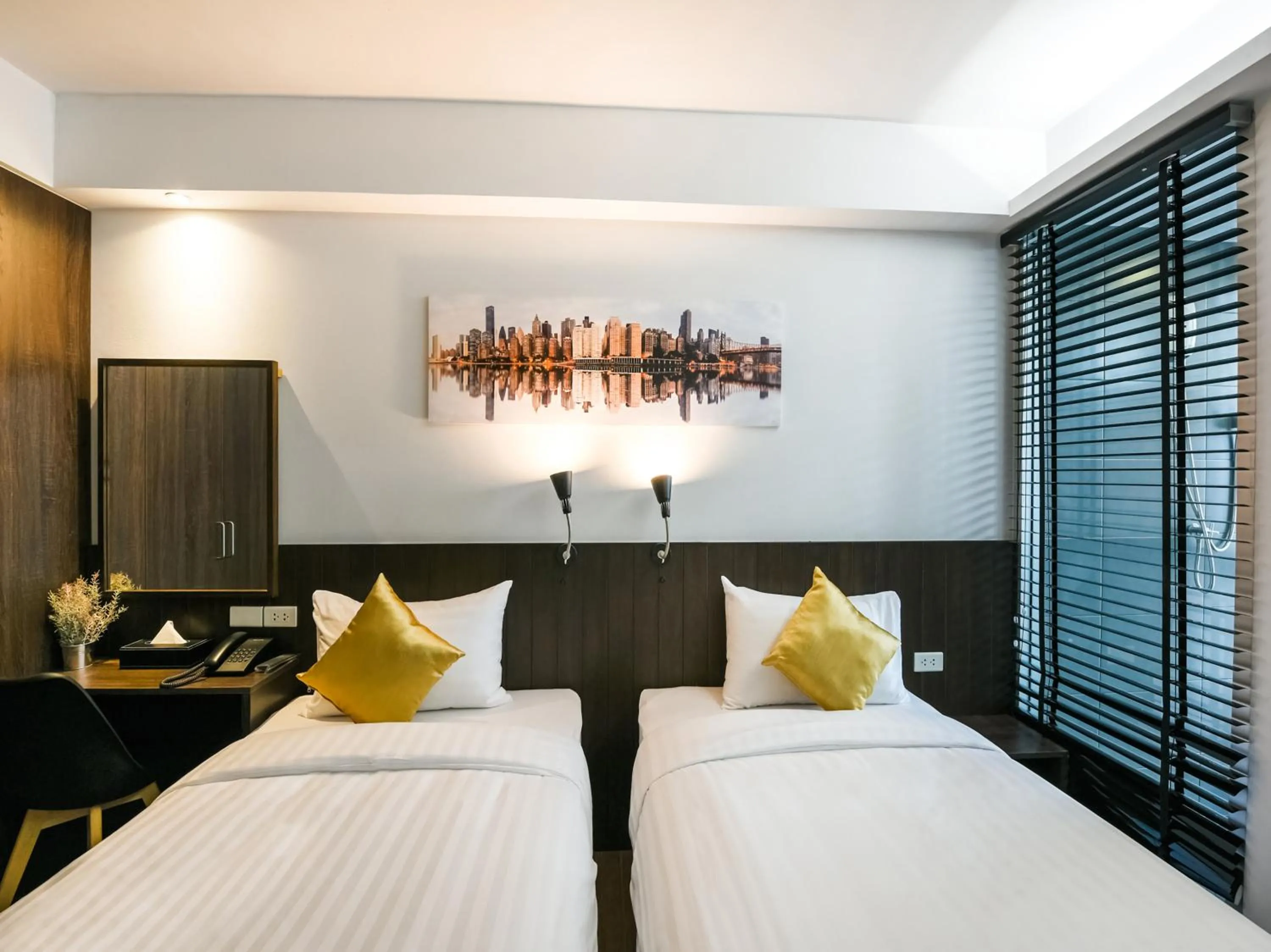 Bed in Kitzio House Hotel Huai Kwang