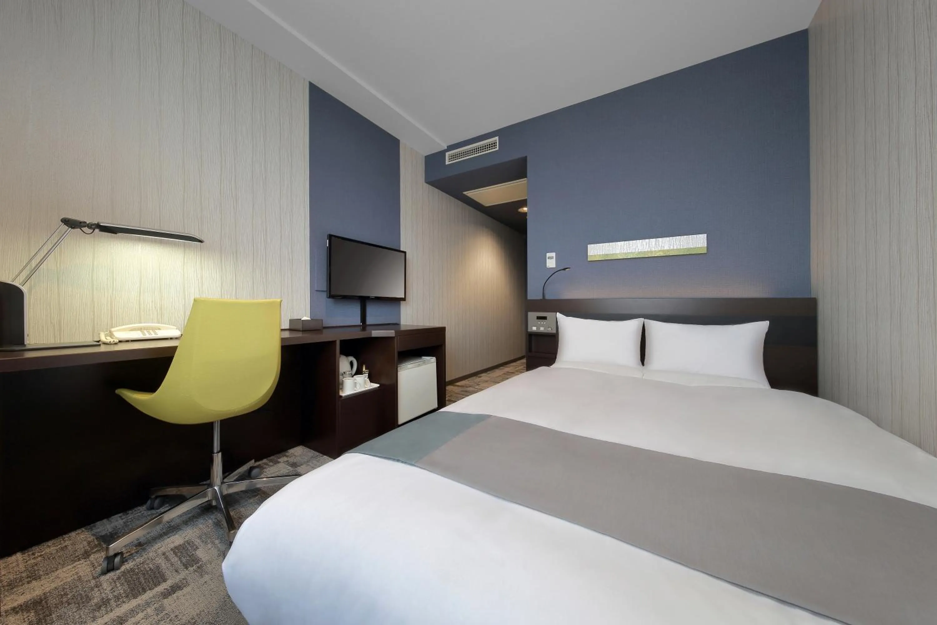 Bed in JR-East Hotel Mets Fukushima