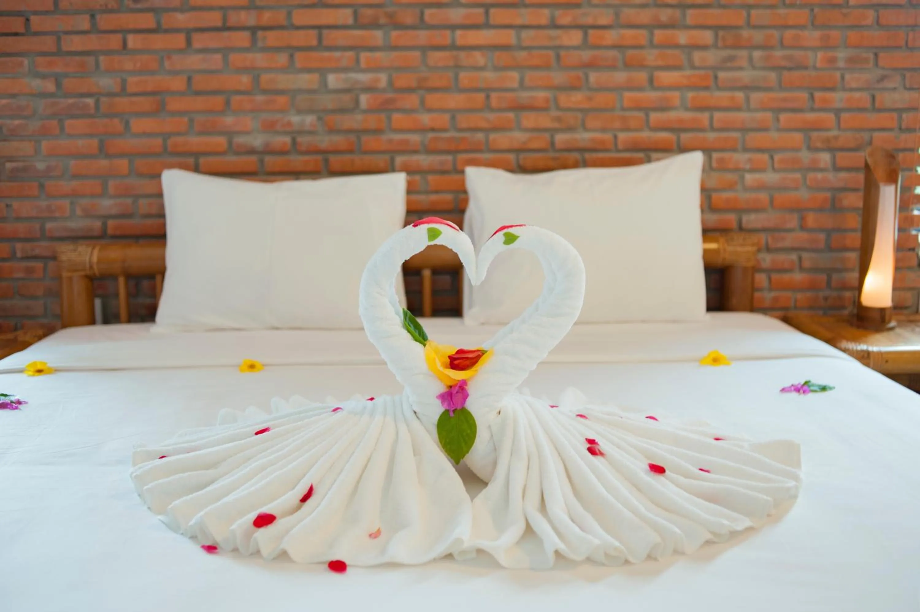 Decorative detail, Bed in Hoi An Rustic Villa