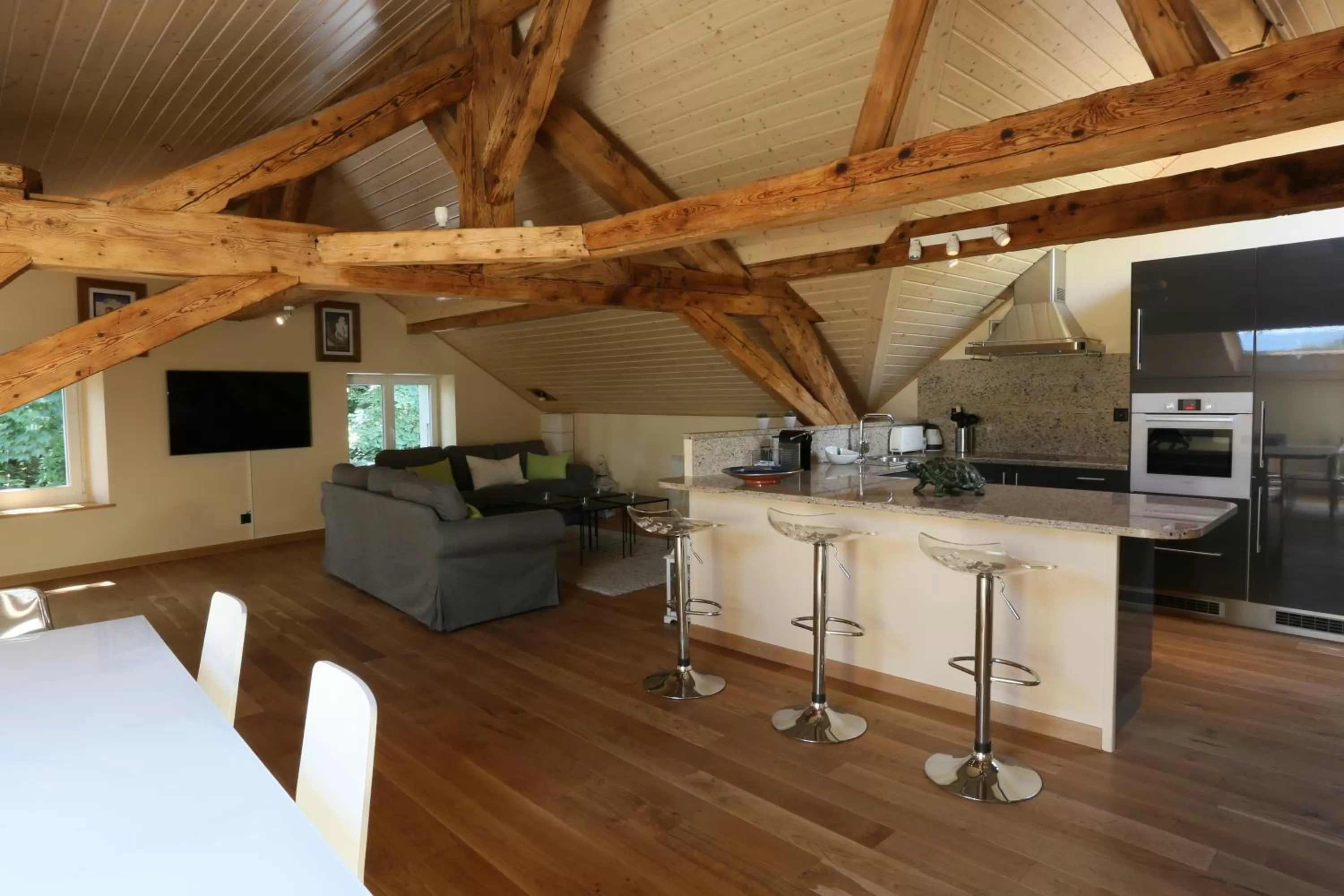 Kitchen or kitchenette in Chez Maman Hotel & Restaurant