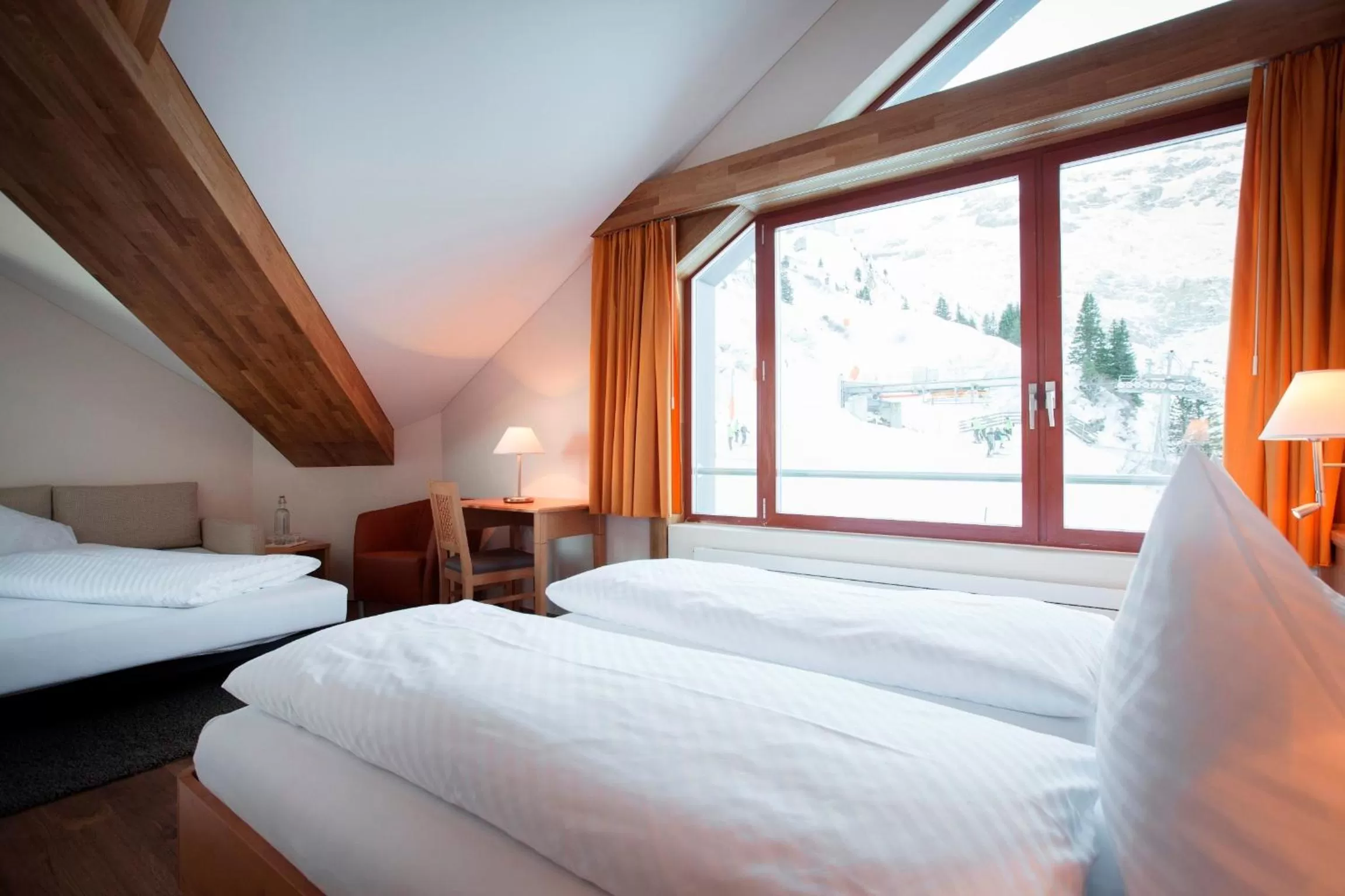 Bed in Berghotel Trübsee - Accessible Only by Cable Car