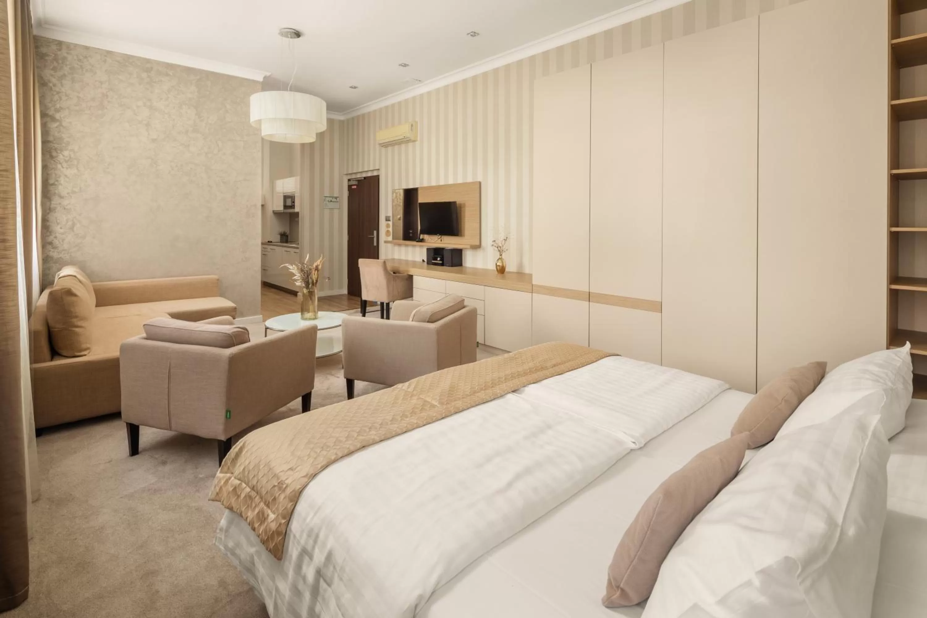 View (from property/room), Bed in Mamaison Residence Sulekova Bratislava