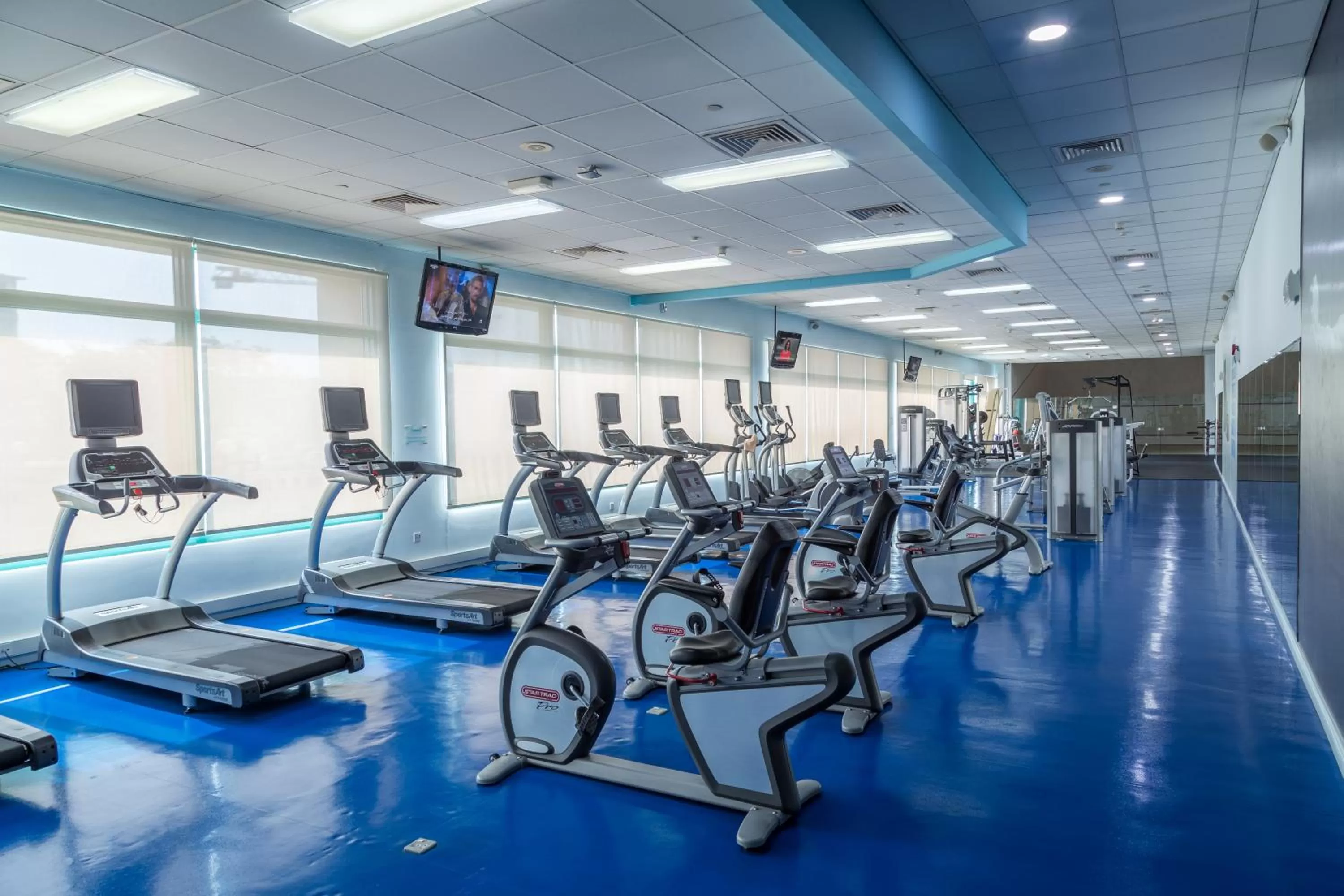 Fitness centre/facilities in Mövenpick Grand Al Bustan