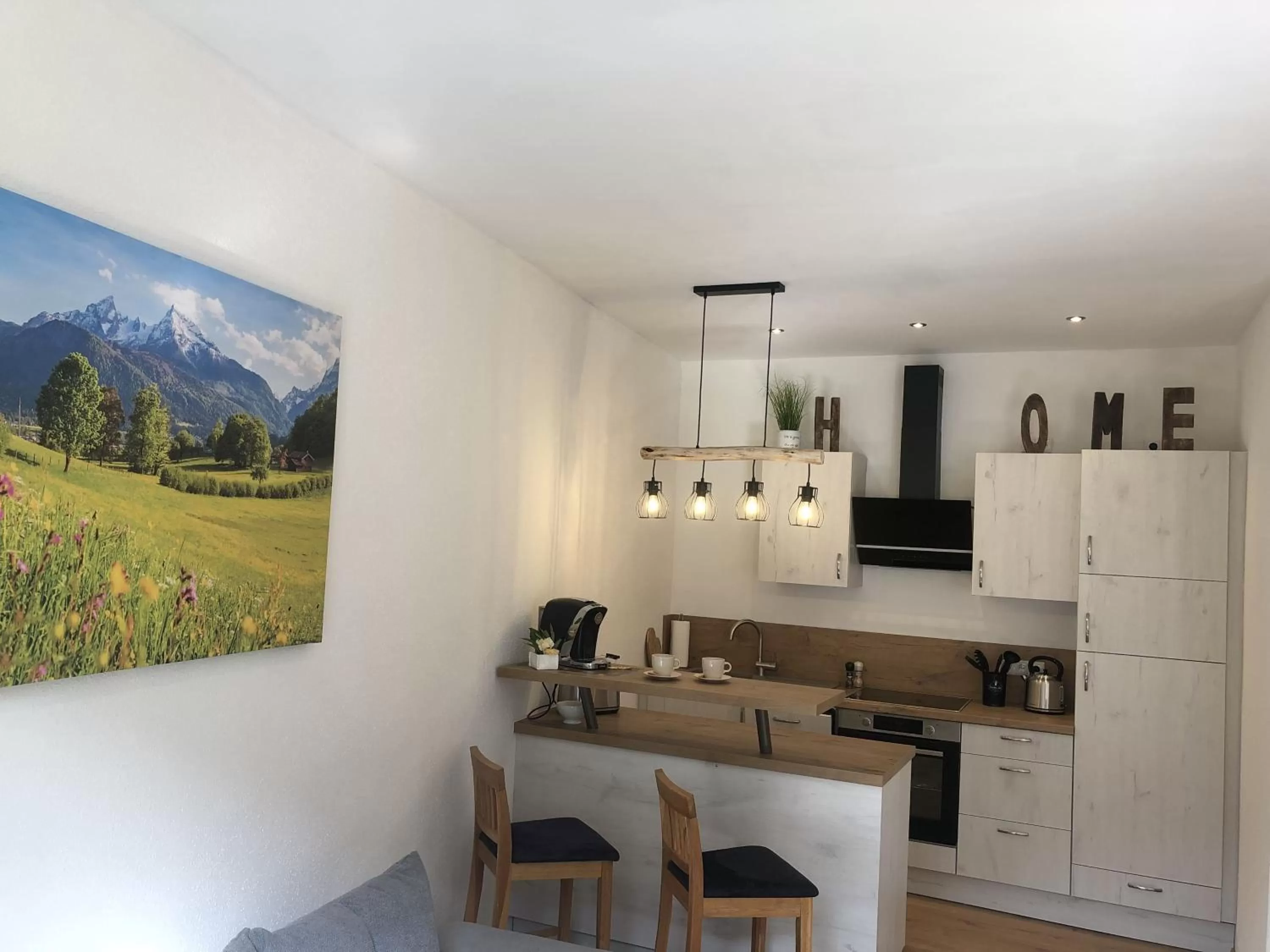 Kitchen/Kitchenette in Pension und Ferienwohnung Frech