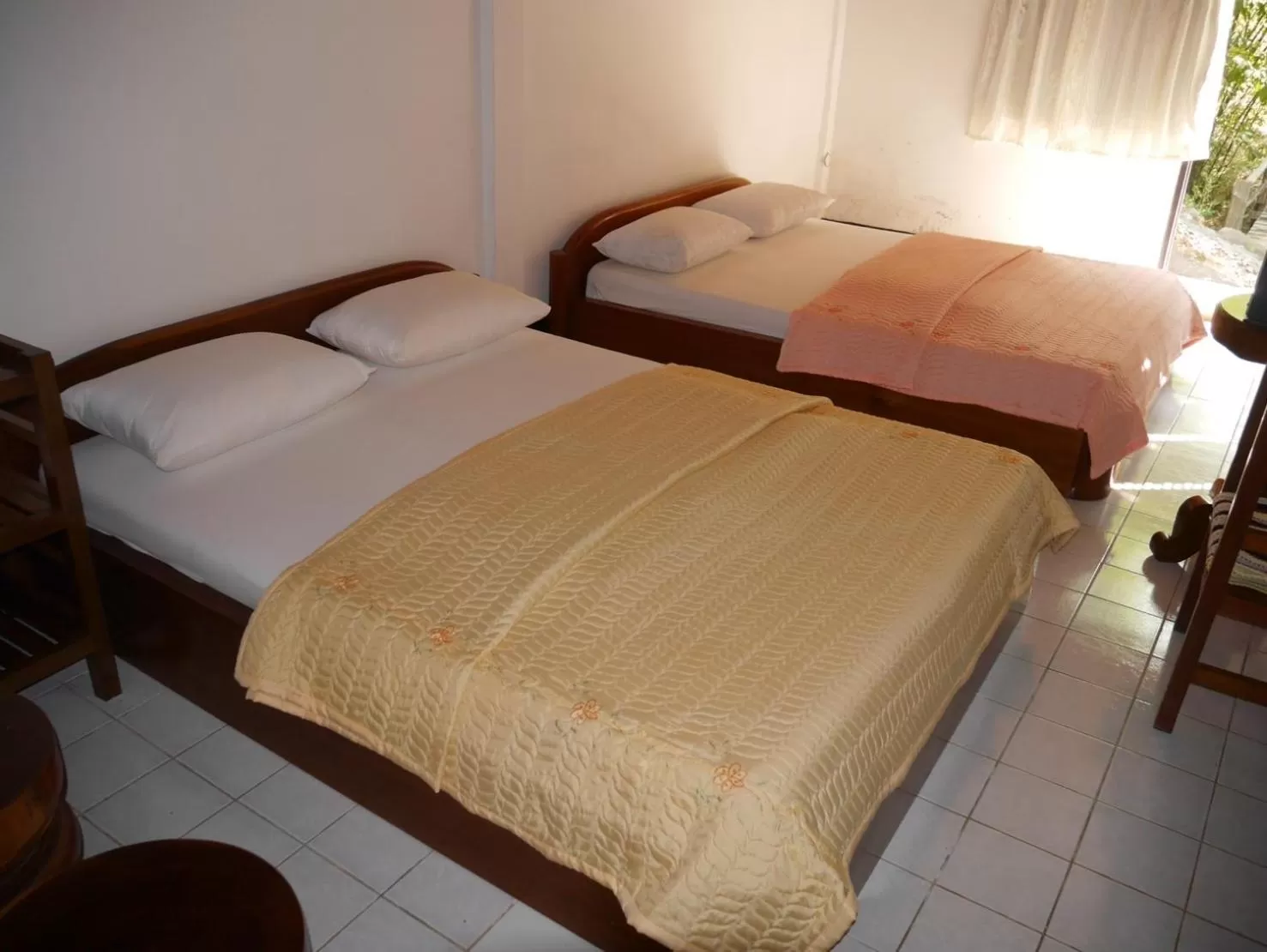 Bed in ห้วยน้ำรินรีสอร์ท The Creek Garden Resort