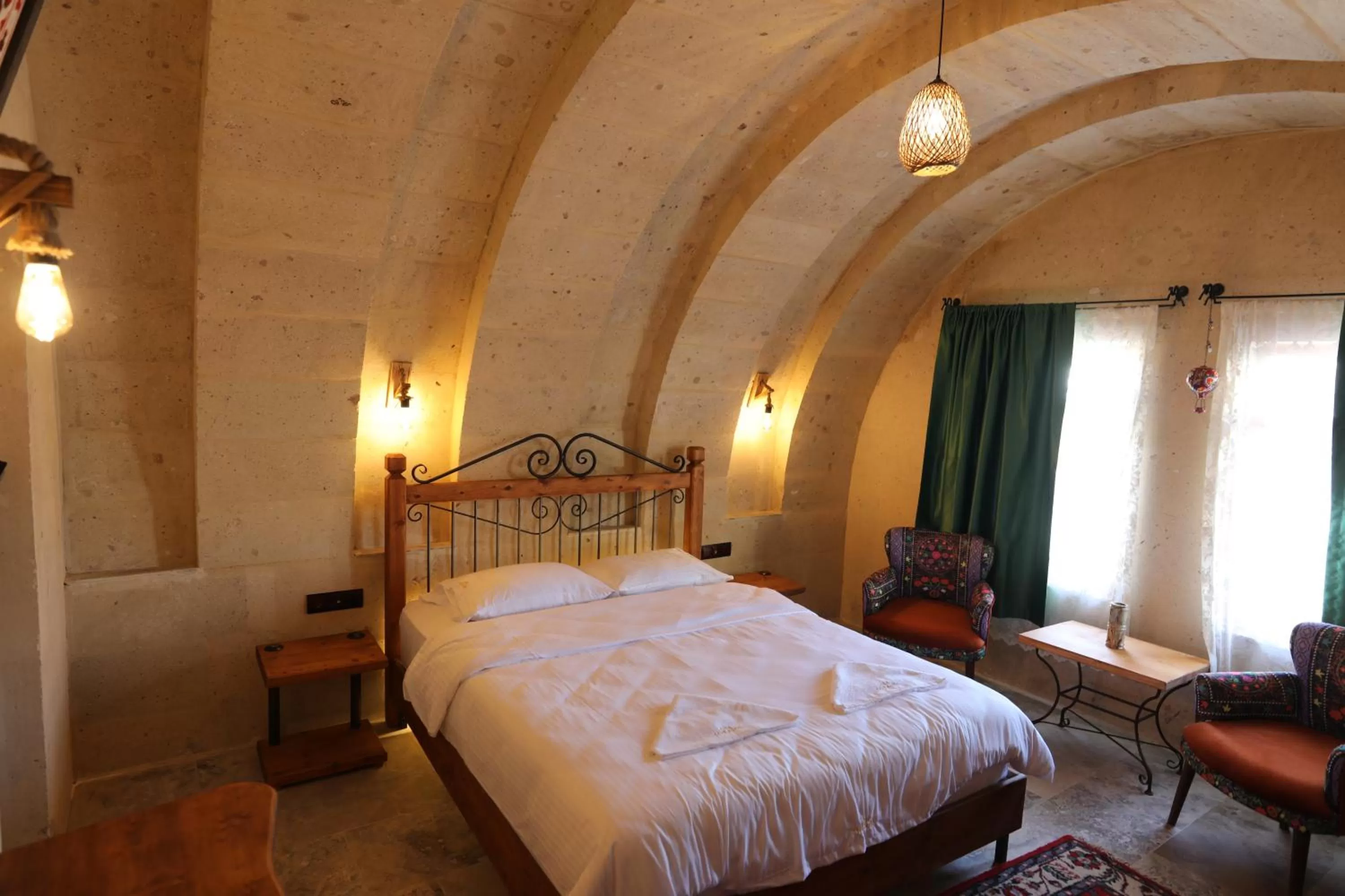 Bed in Atax Cave Hotel