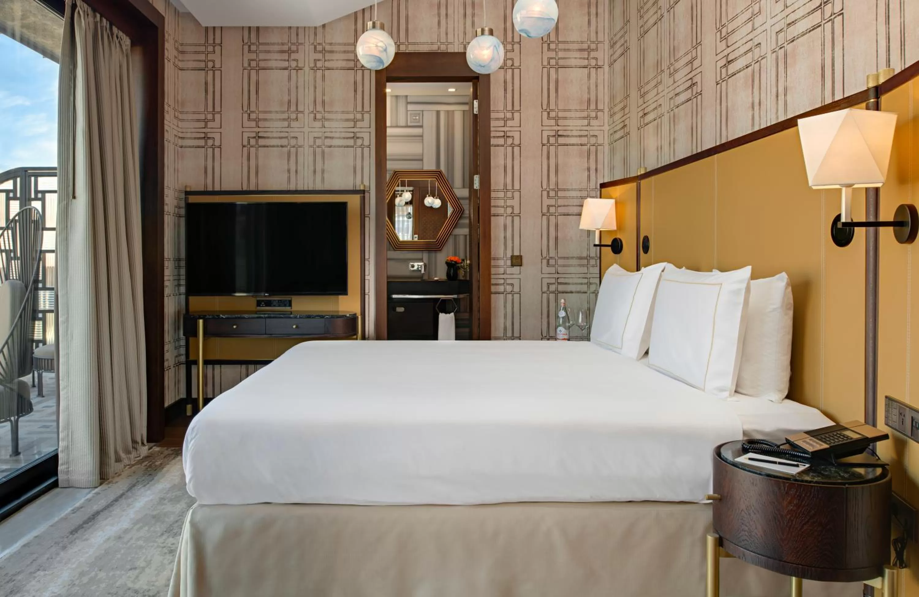 Decorative detail, Bed in The Galata Hotel Istanbul - MGallery Collection