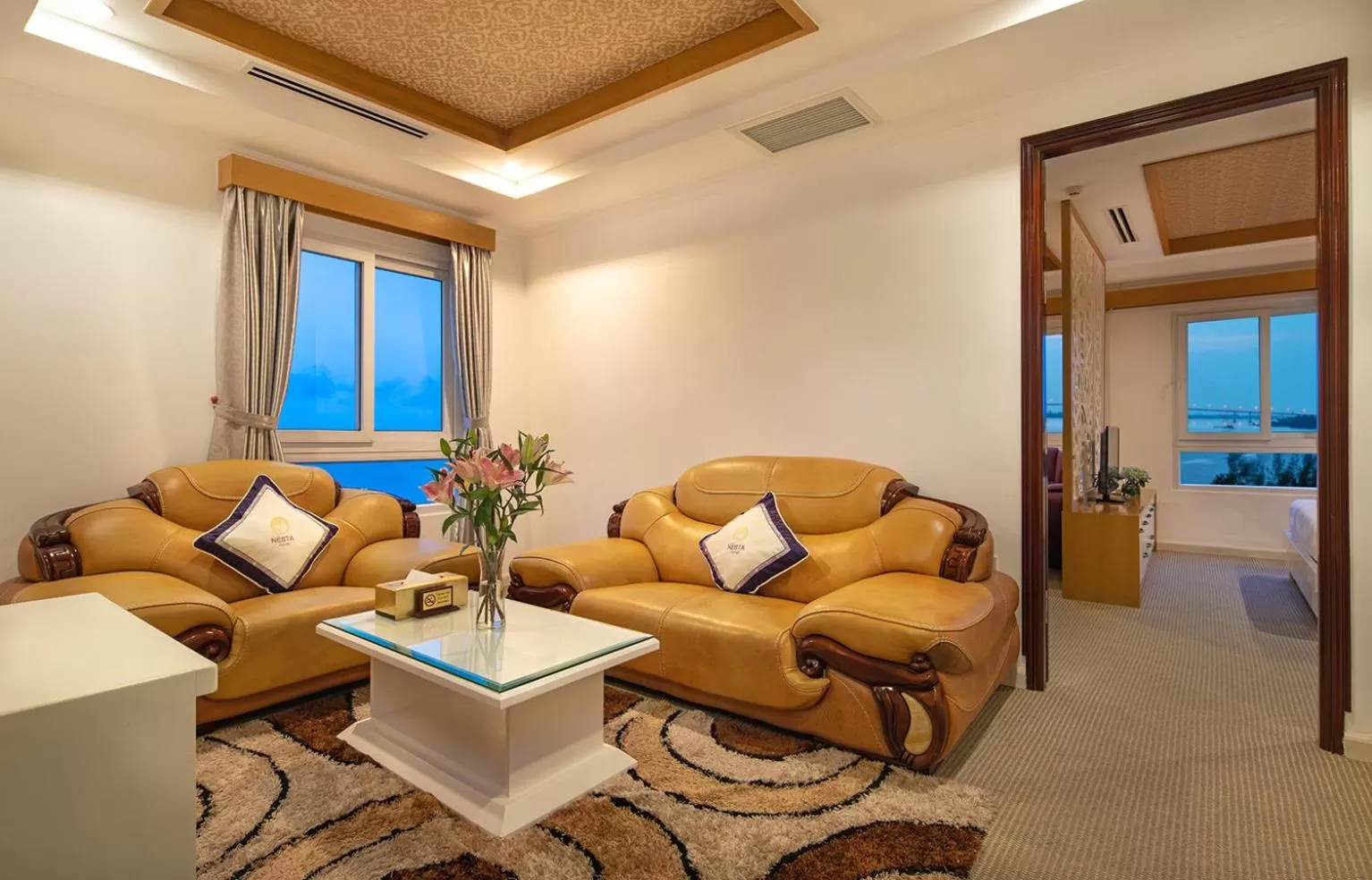 Seating area in Nesta Hotel Can Tho