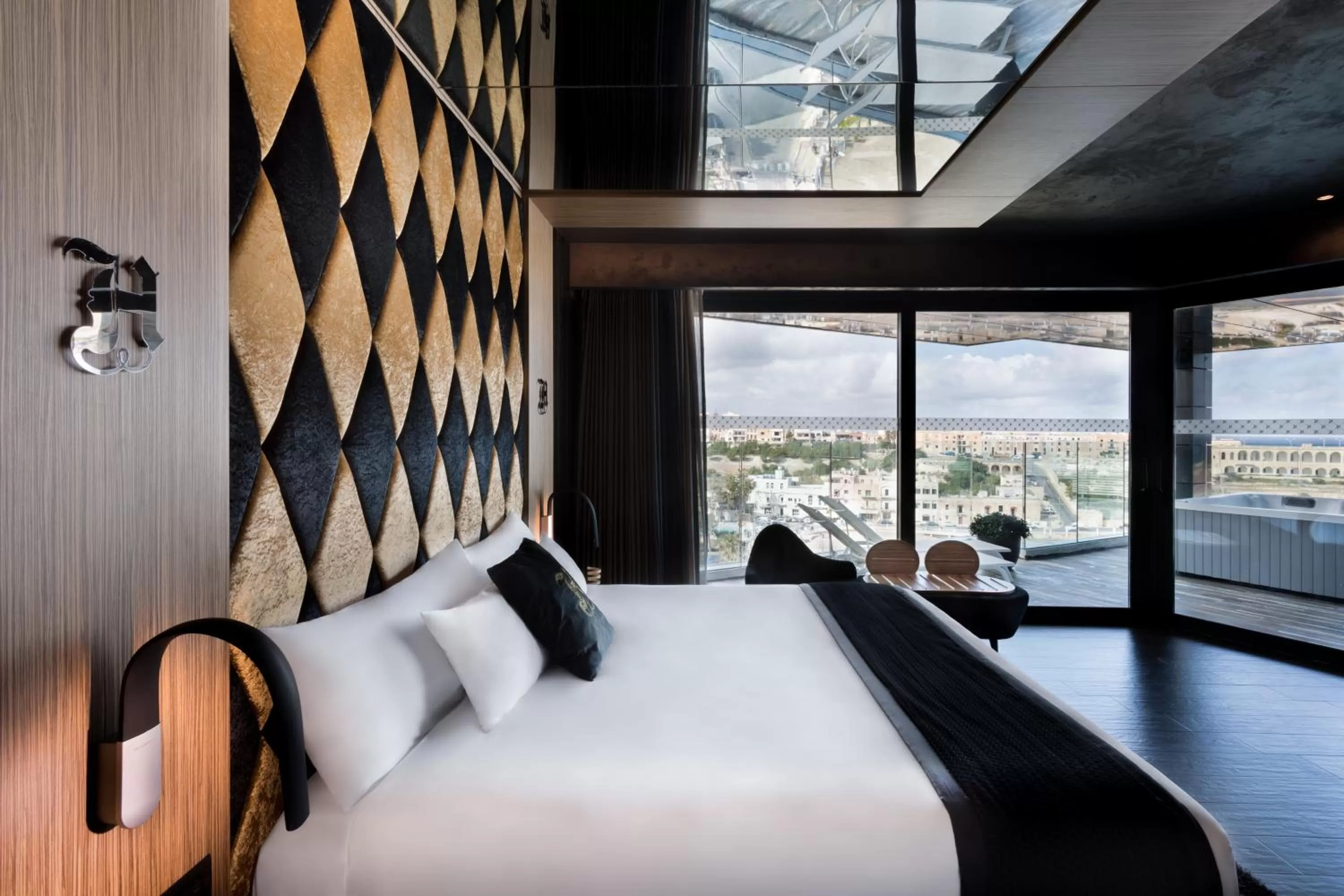 View (from property/room), Bed in H Hotel & SPA - Adults Only