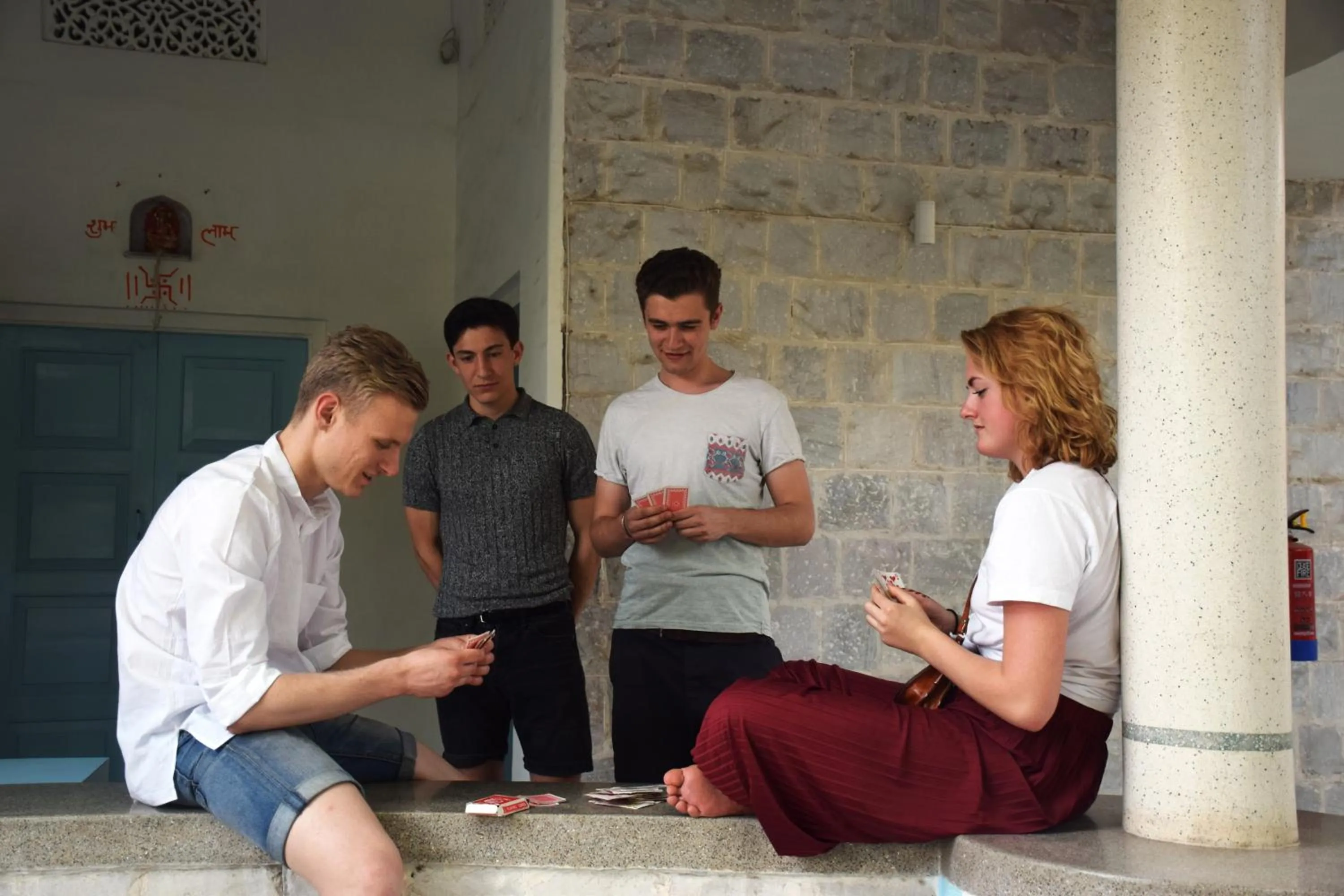 Facade/entrance in Jaipur Jantar Hostel
