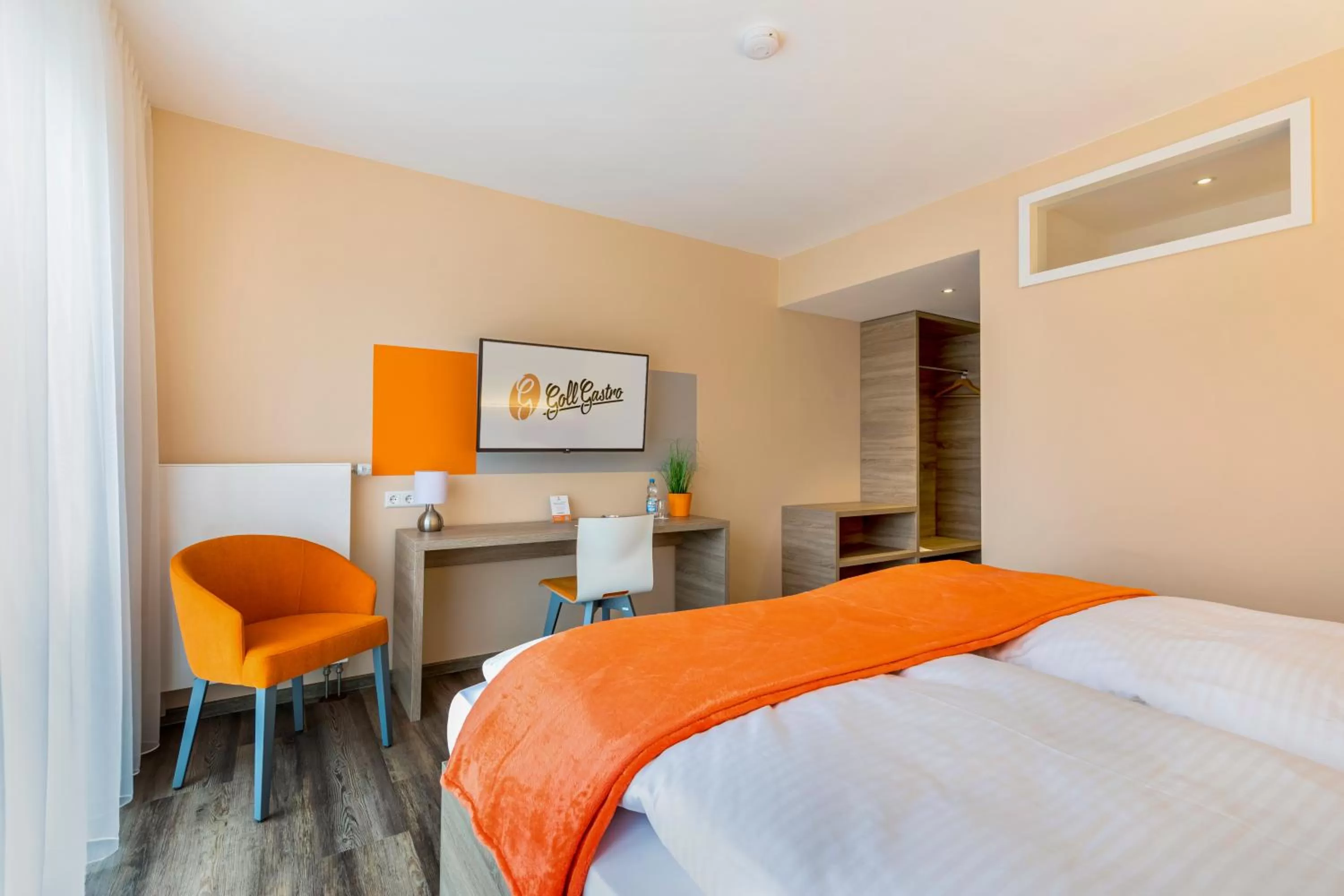 Decorative detail, Bed in Hotel Goll Pforzheim-Niefern