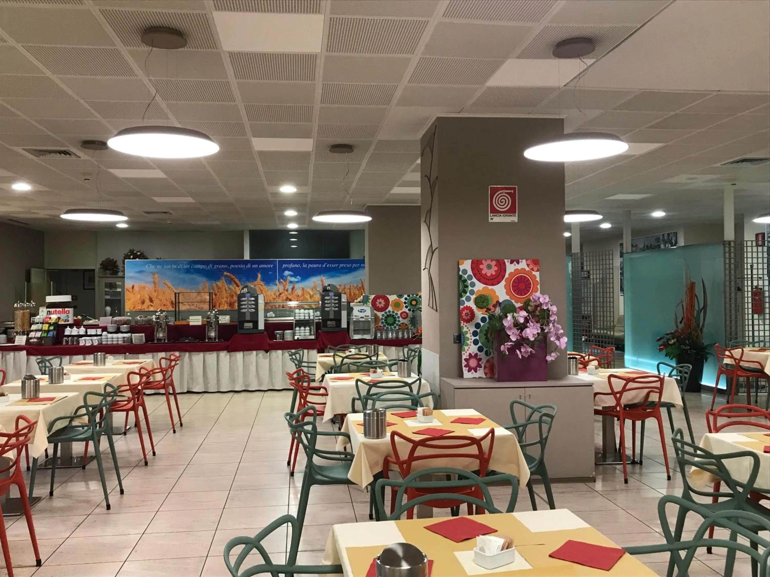 Continental breakfast in Hotel Ristorante I Castelli