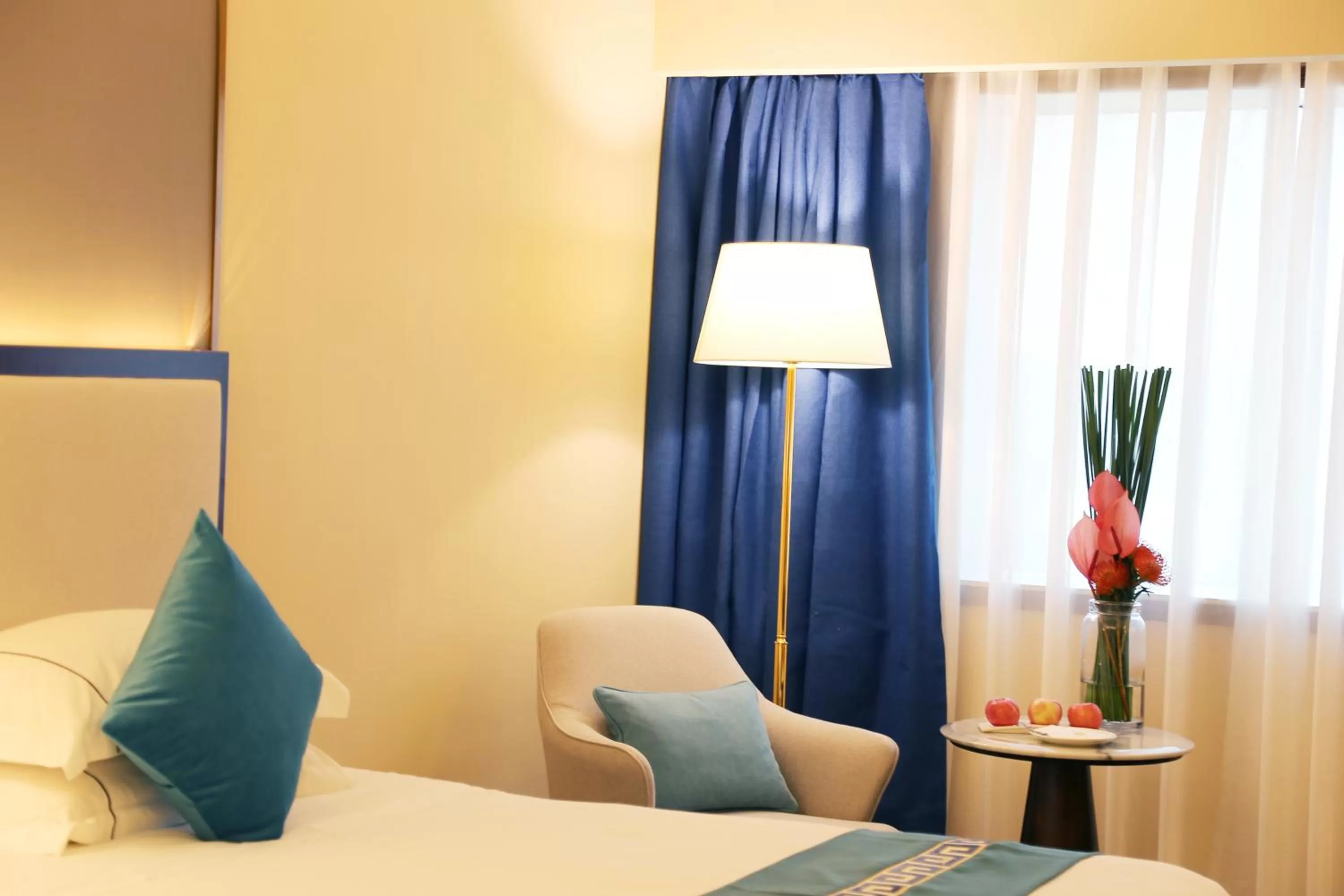 Decorative detail, Bed in Asia International Hotel Guangdong