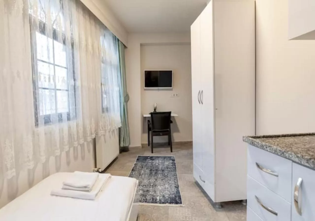 Bed in The Red Tent Suite 88