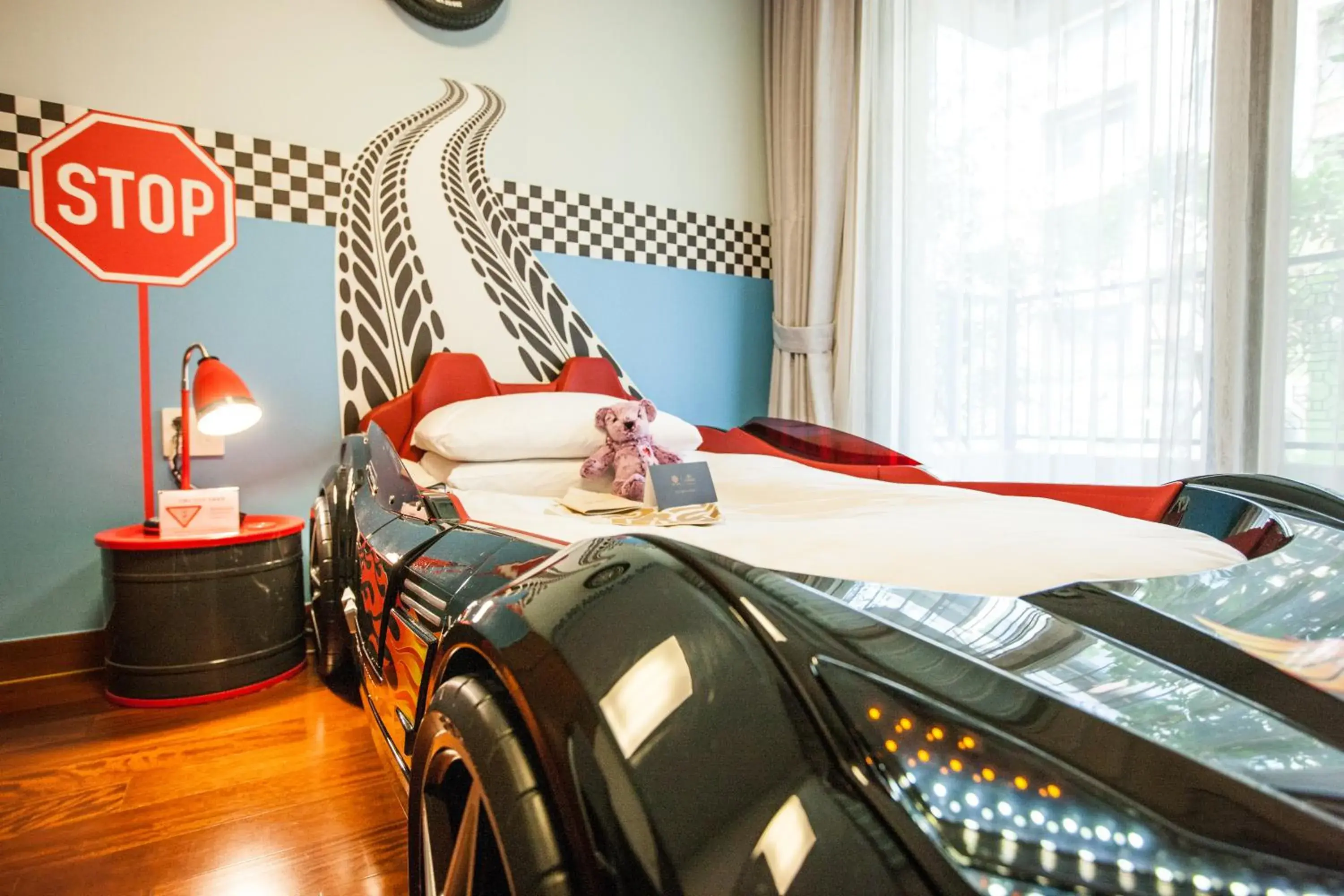 Three-Bedroom Apartment with Kids Racing Car Bed in Somerset Jeju Shinhwa World Three-Bedroom Apartment with Kids Racing Car Bed in Somerset Jeju Shinhwa World