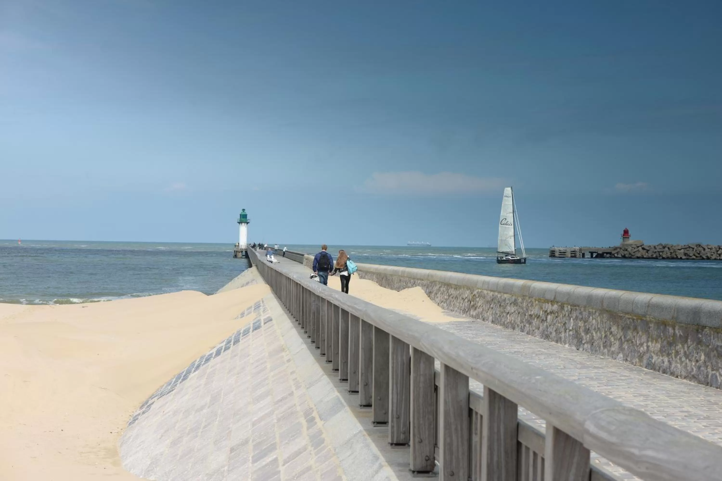 Beach in ibis Calais Car Ferry