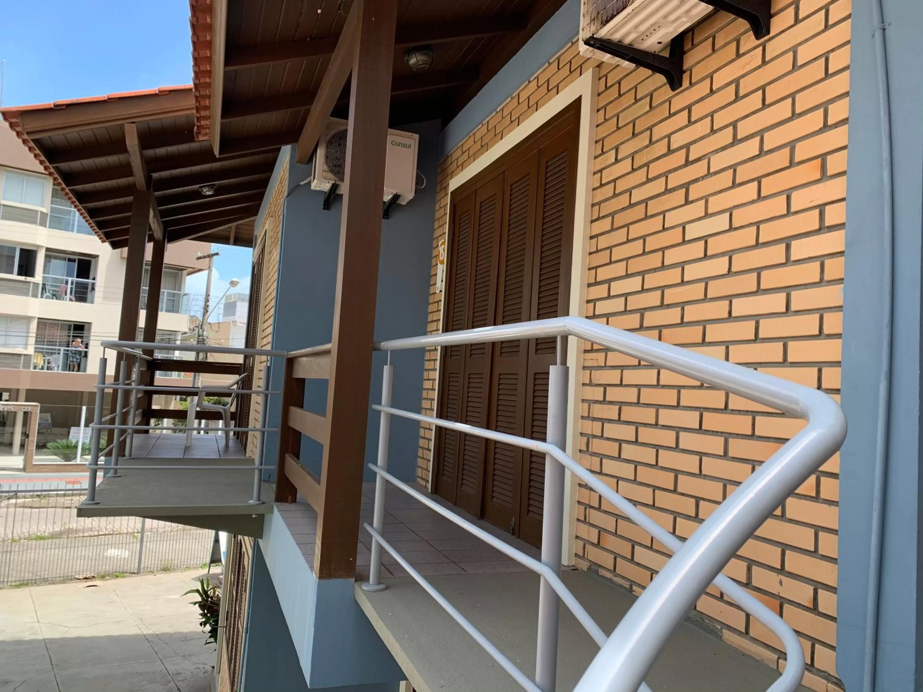 Balcony/Terrace in Beach House Floripa - Sunset