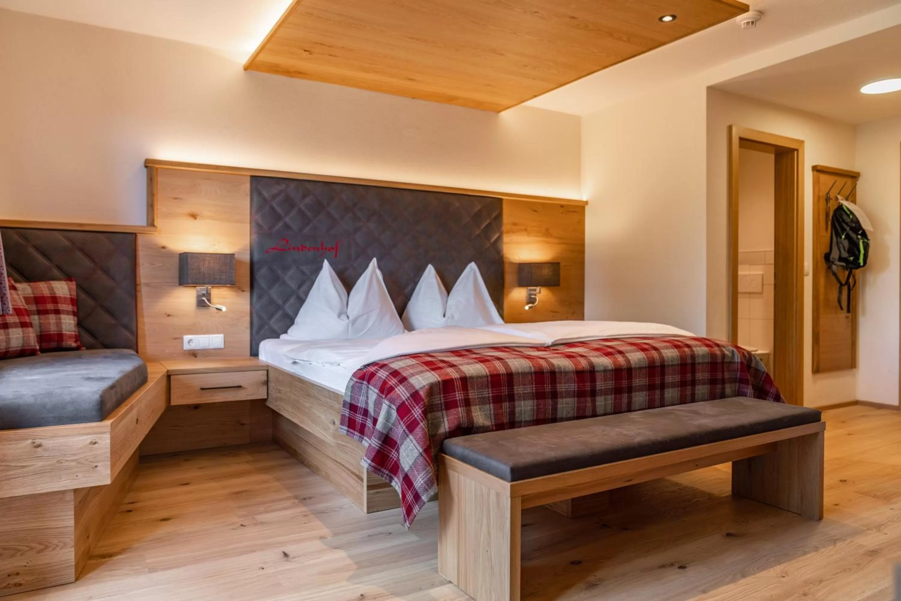 Bed in Hotel Lindenhof