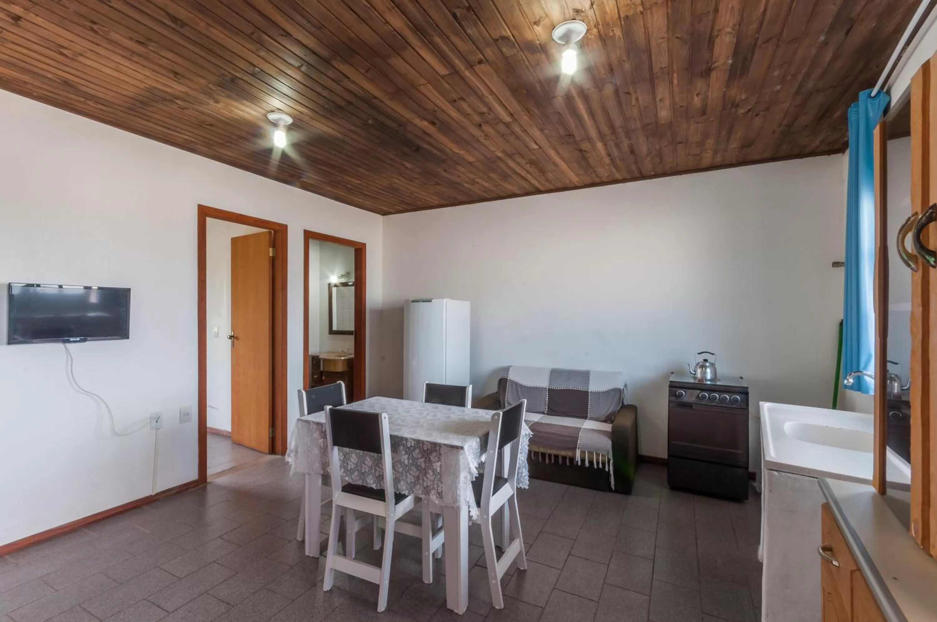 Kitchen or kitchenette in Pousada Itapeva