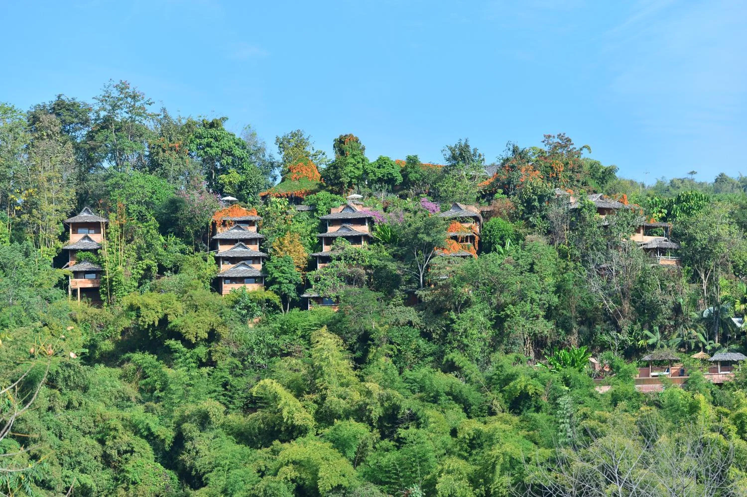 Bird's eye view in Phu Chaisai Chiang Rai Mountain Resort