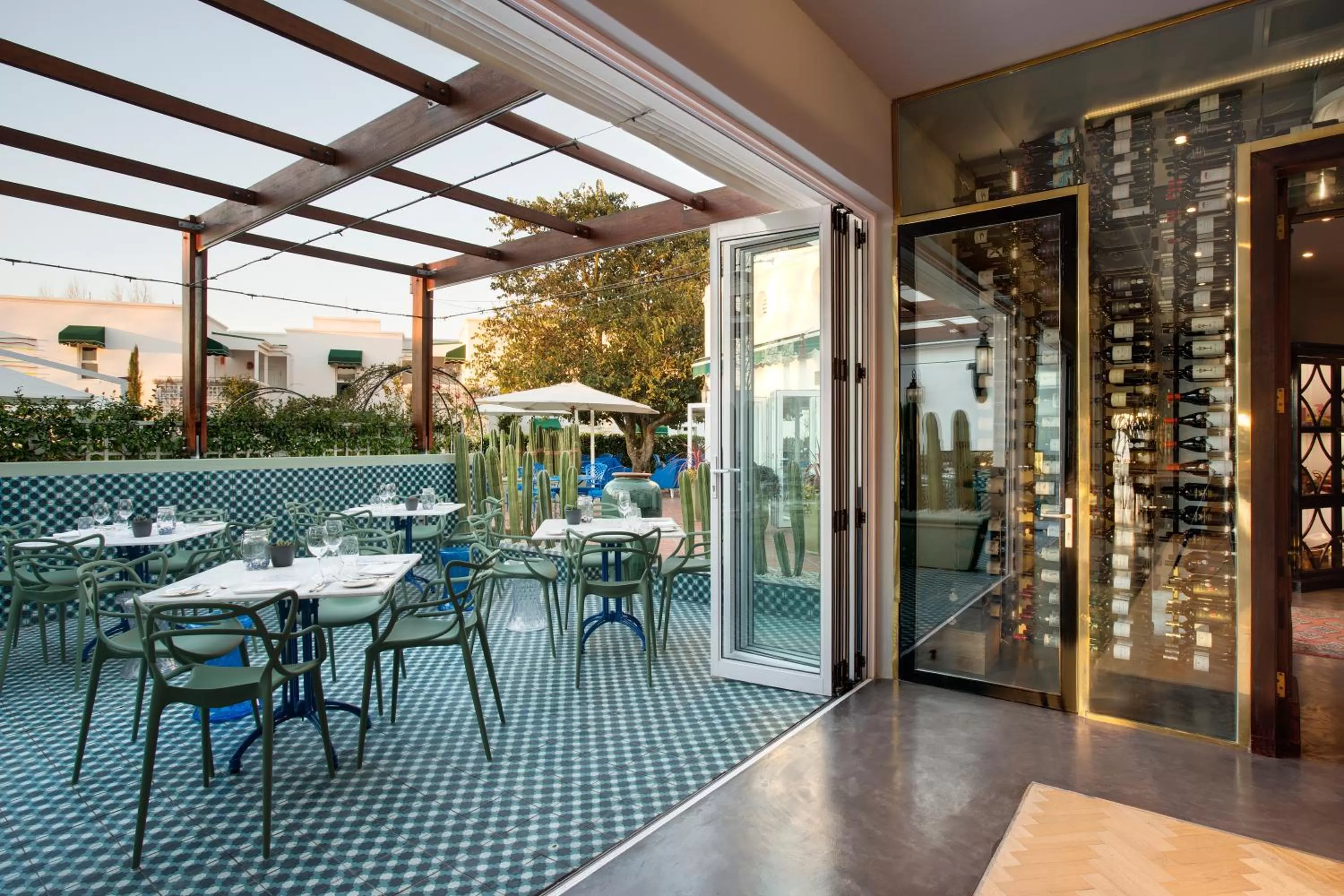 Patio in Majeka House Boutique Hotel by The Living Journey Collection